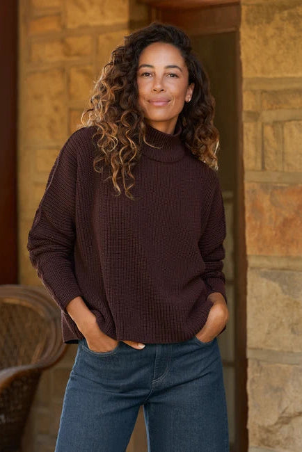 Montecito Turtleneck Sweater - Espresso