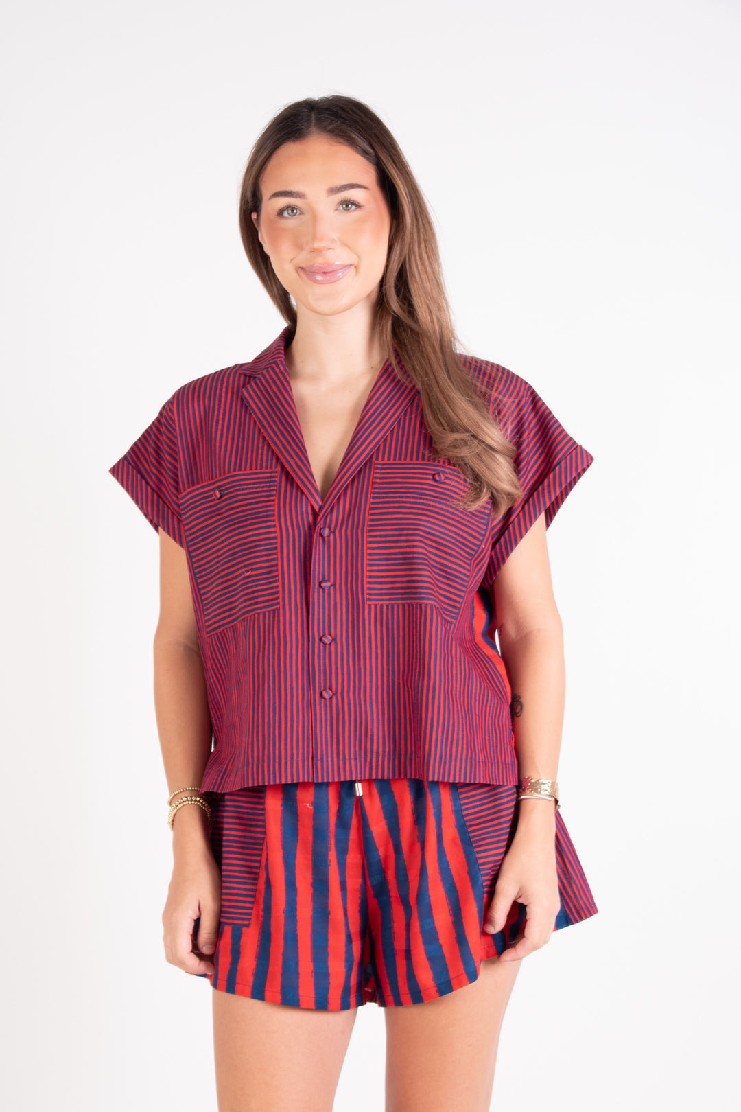 Luna Top - Americano Stripe