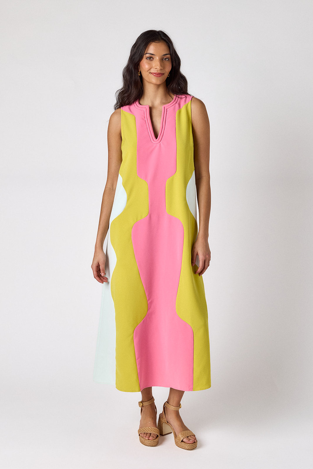 Schaeffer Dress - Garden Colorblock