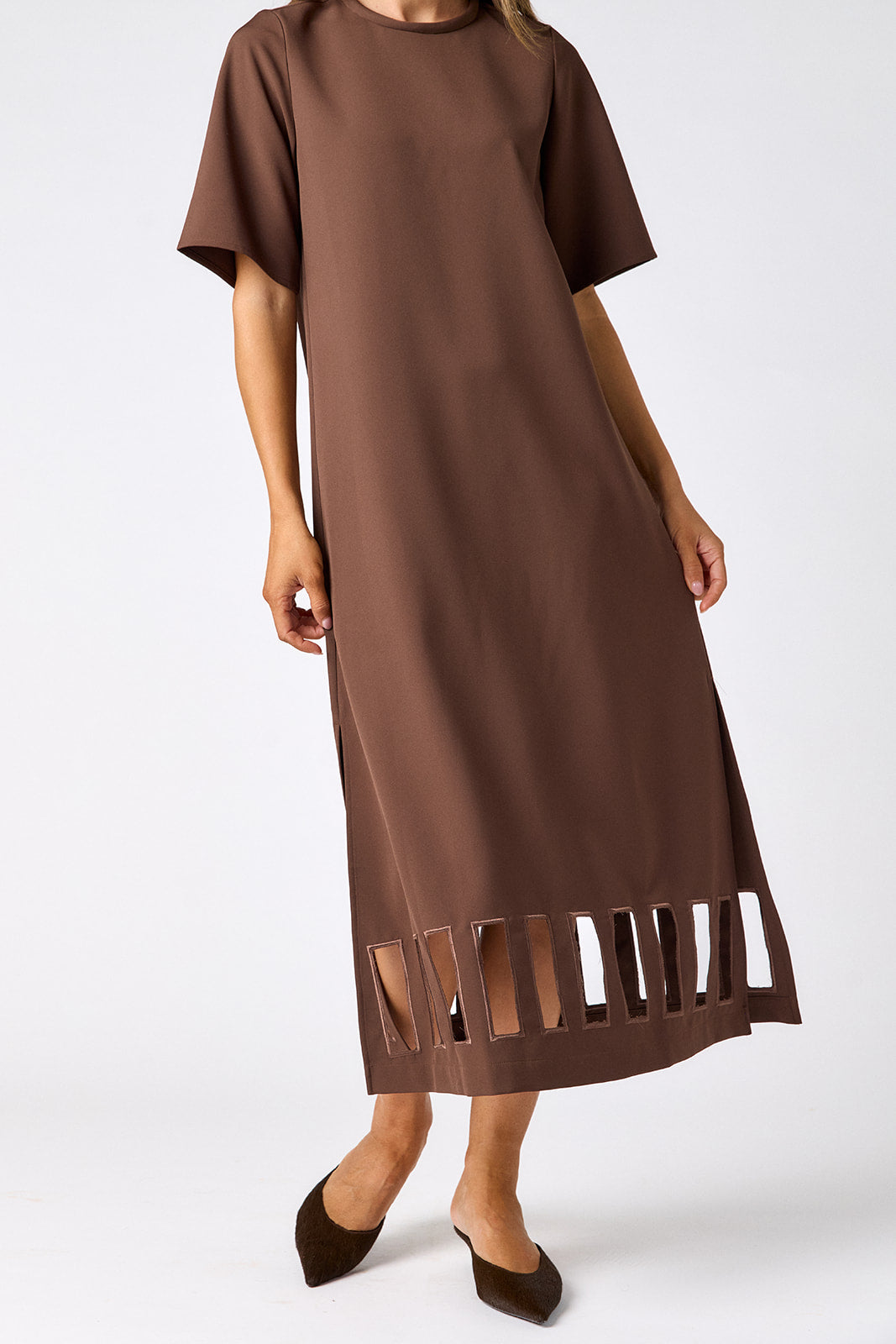 Grayson Dress - Brownie