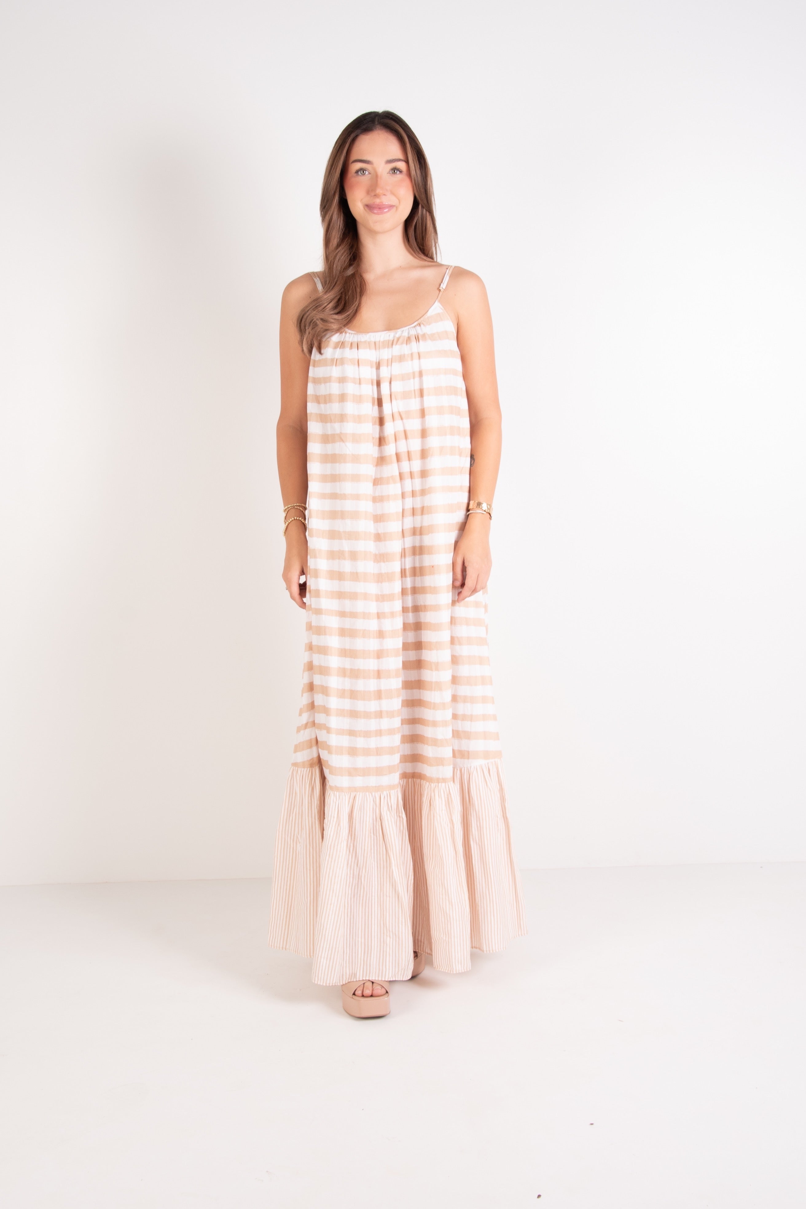 Susannah Maxi - Sand Stripe