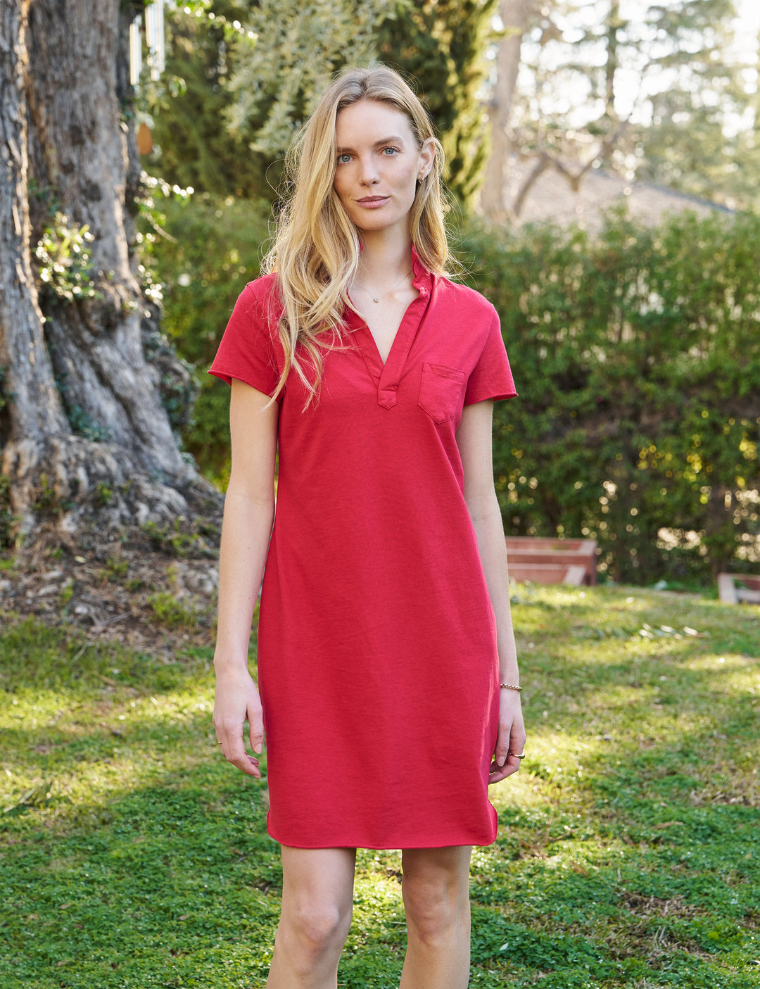 Lauren - Polo Dress Red