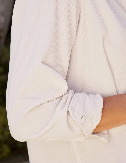 Eileen Relaxed Button-Up - Vintage White
