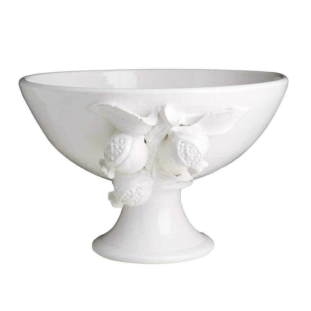 BMH - Footed Pomegranate Ceramic Bowl