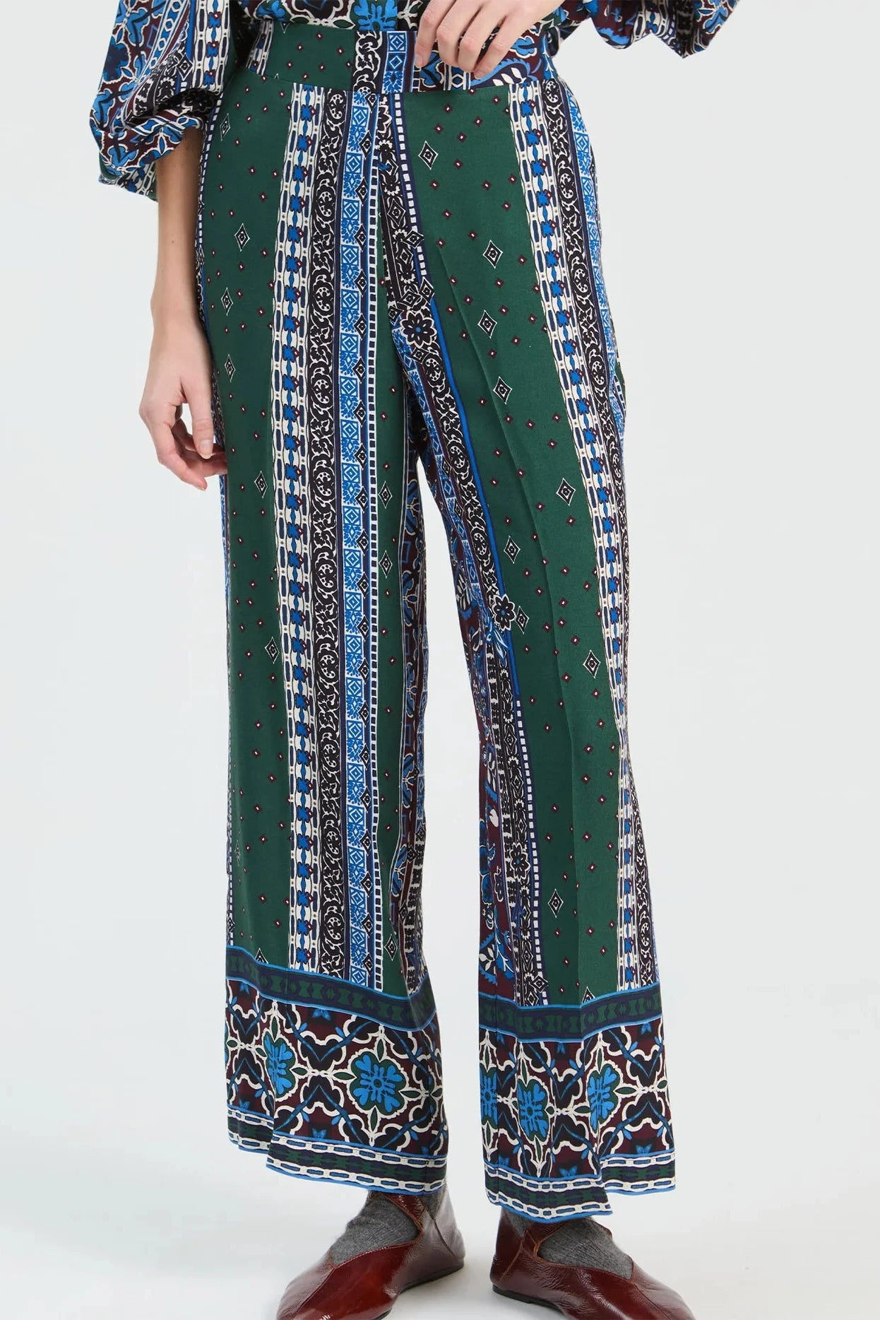 Border and Flower Trouser