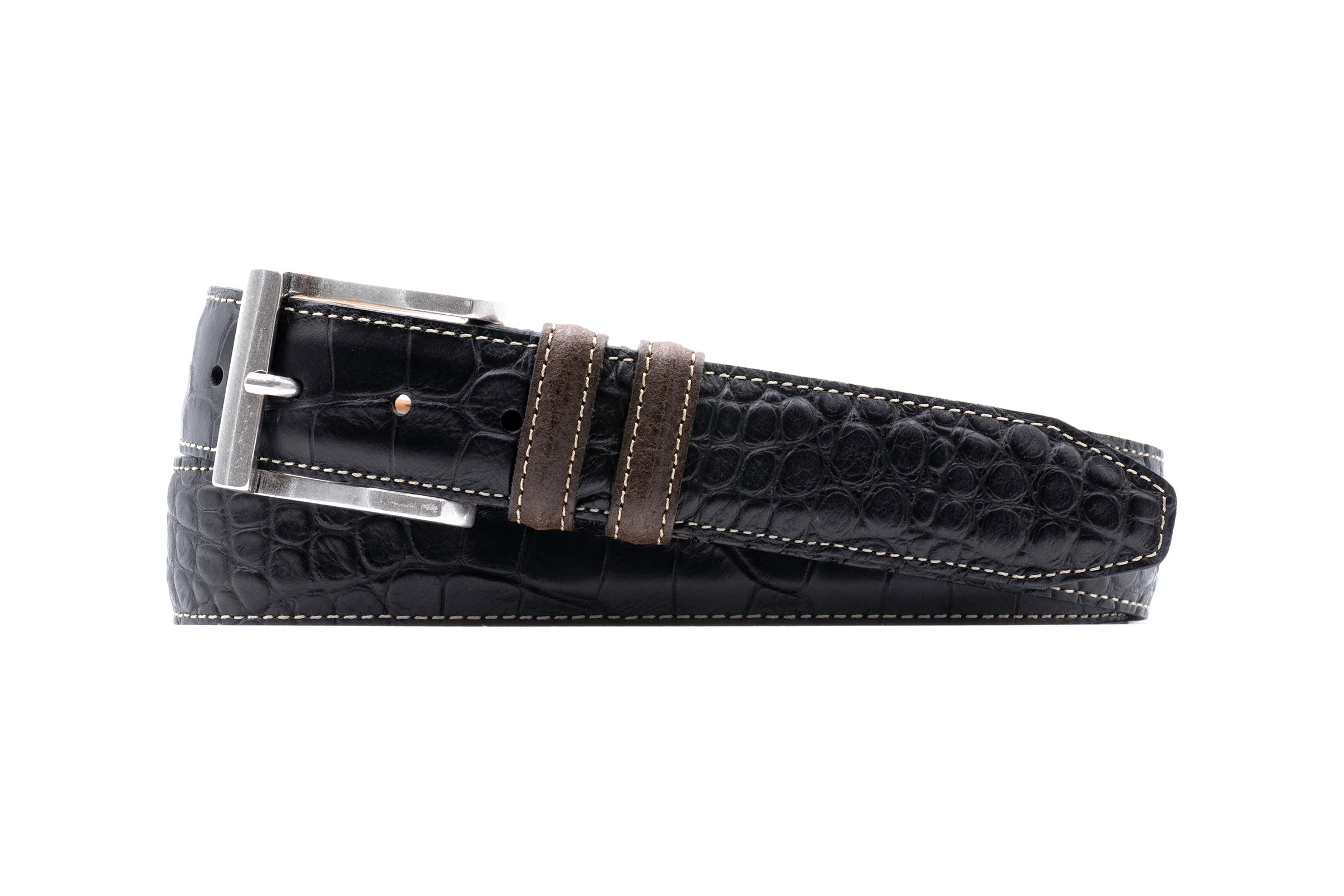 Bill Alligator Grain Belt-Black