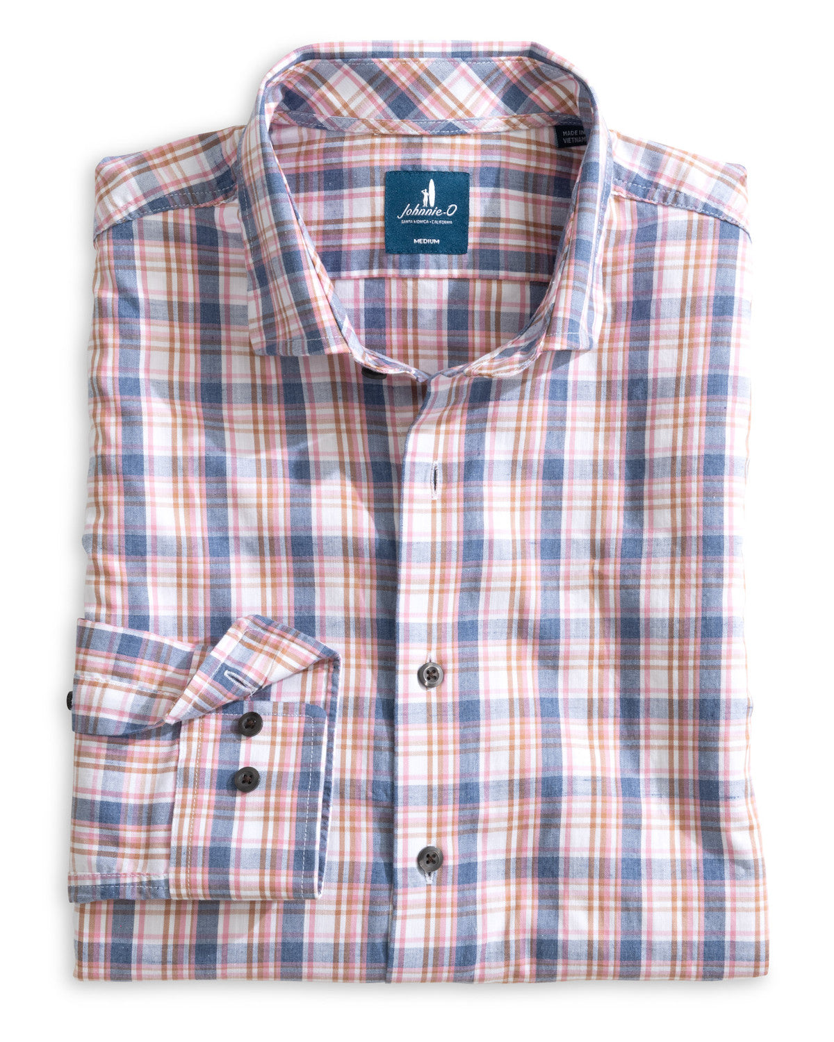 Slub Cotton Button Down Shirt-Jordi Plaid