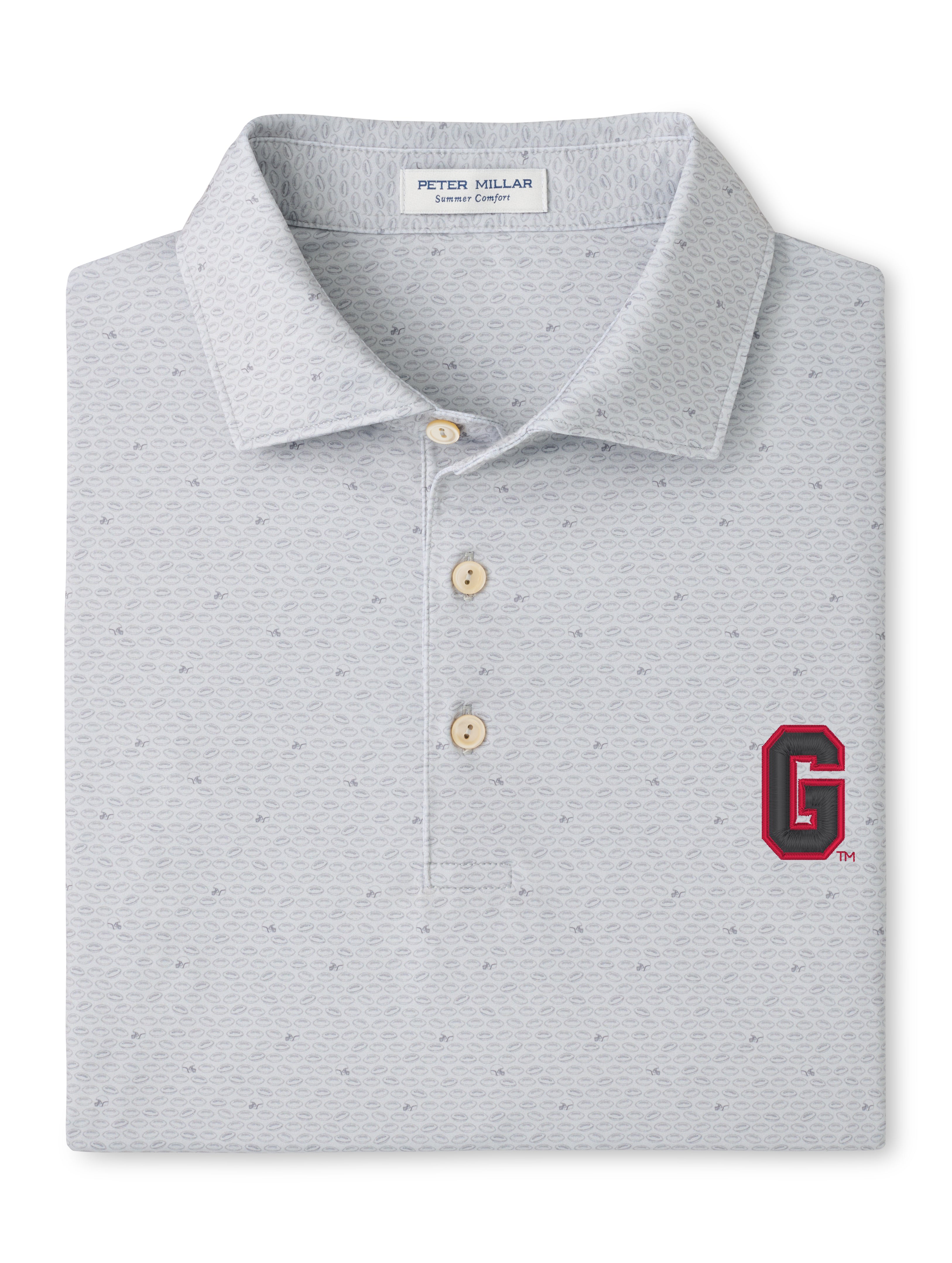 UGA On The Ball Polo-MA26CEK34S-British Grey