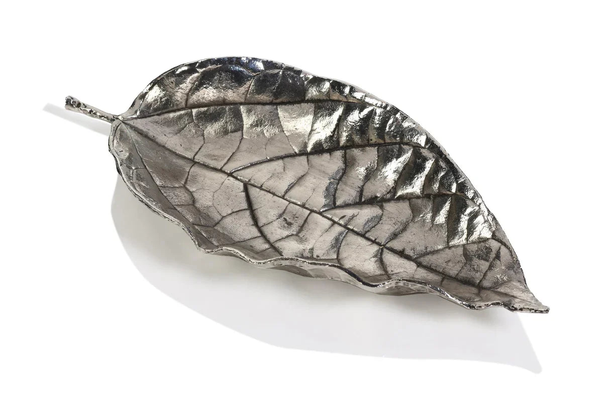 BMH - Zodax Pewter Leaf Tray (1)