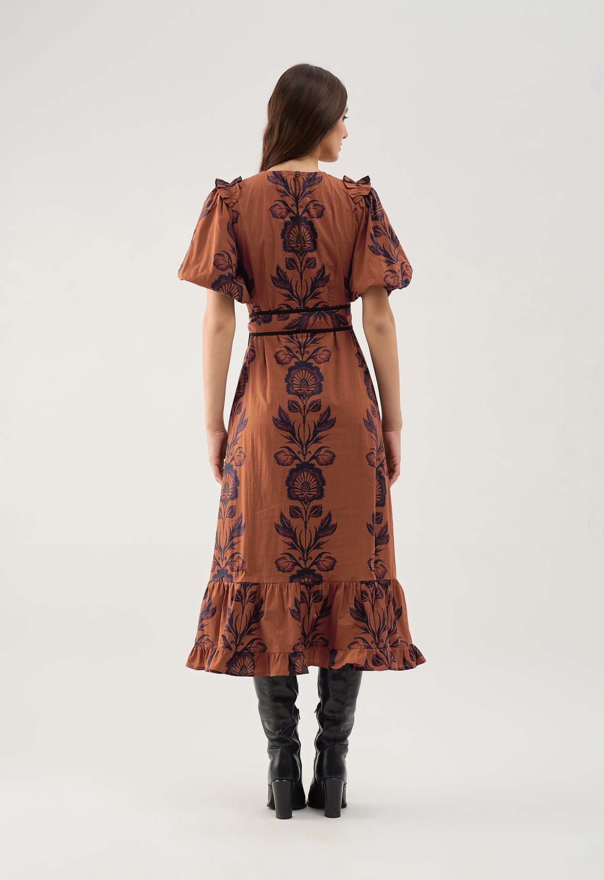 Antonia Dress - Elizabeth Cocoa