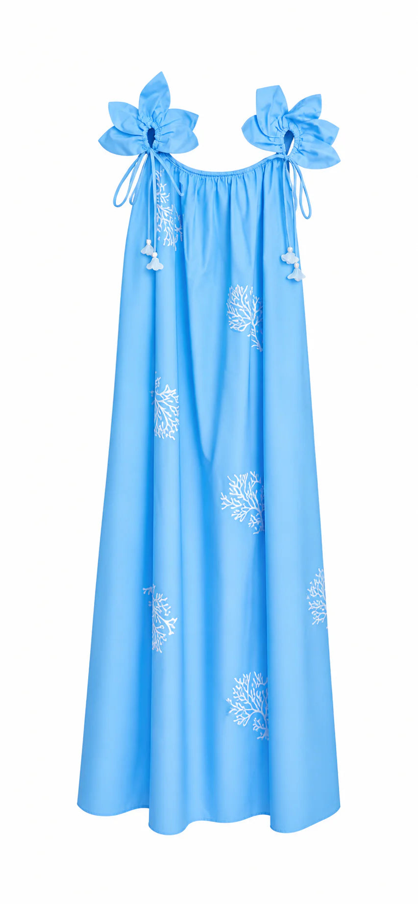 Coral Crush Tank Dress - Blue
