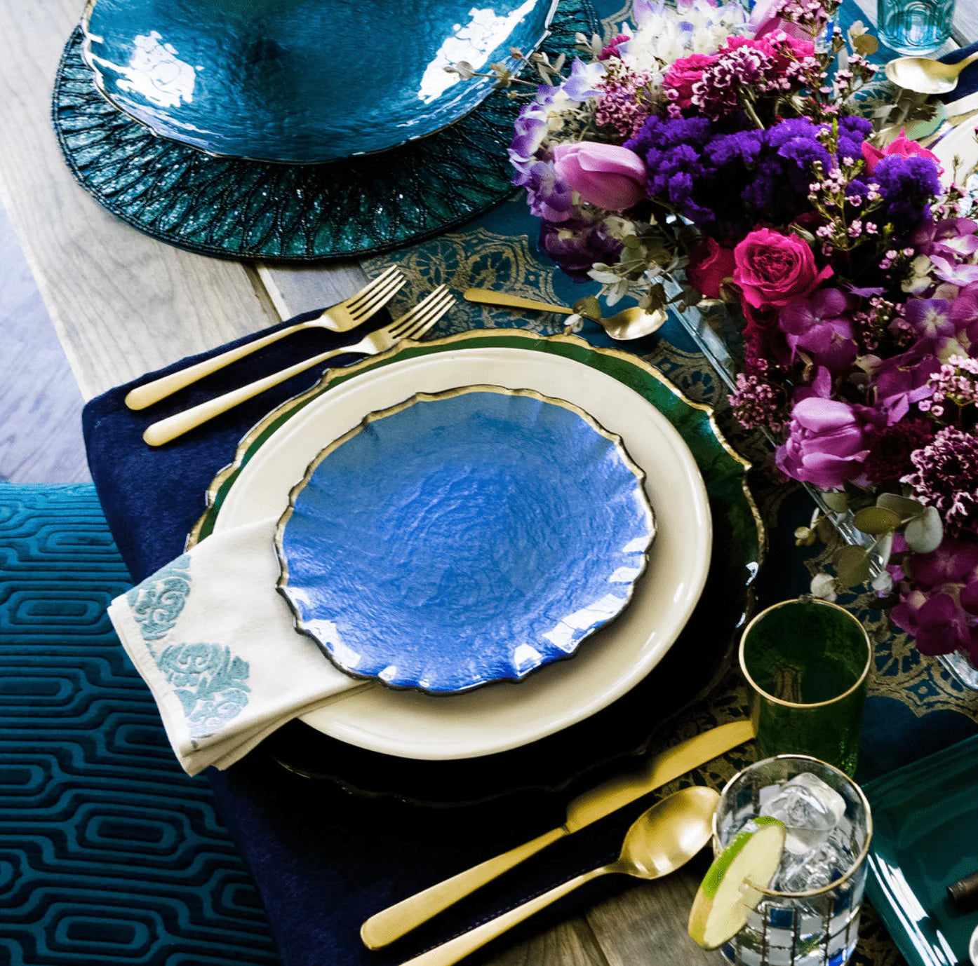 BMH - Vietri Baroque Glass Service Plate/Charger (8)