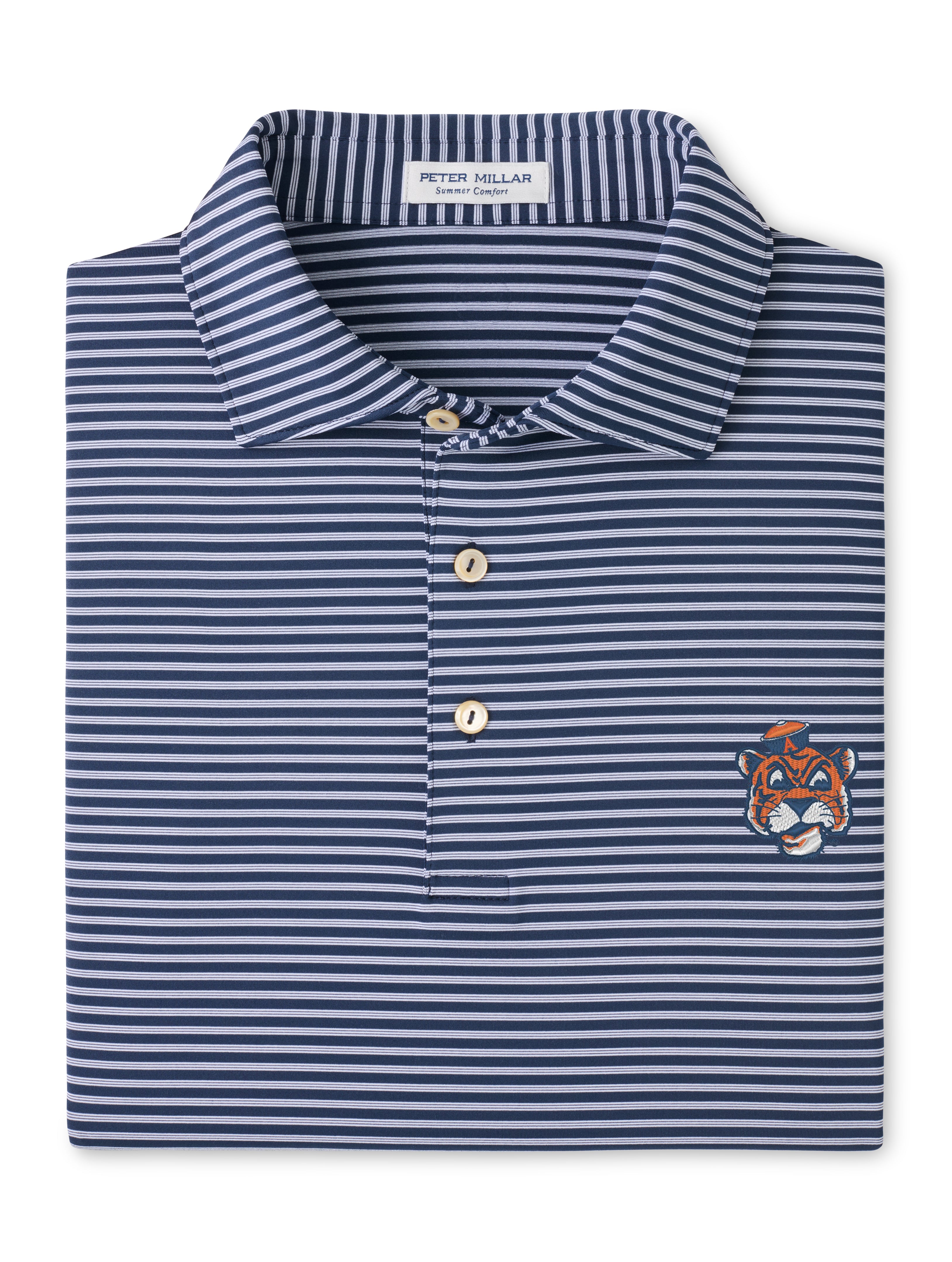Auburn Tiebreaker Polo-MA26CEK10S-Navy