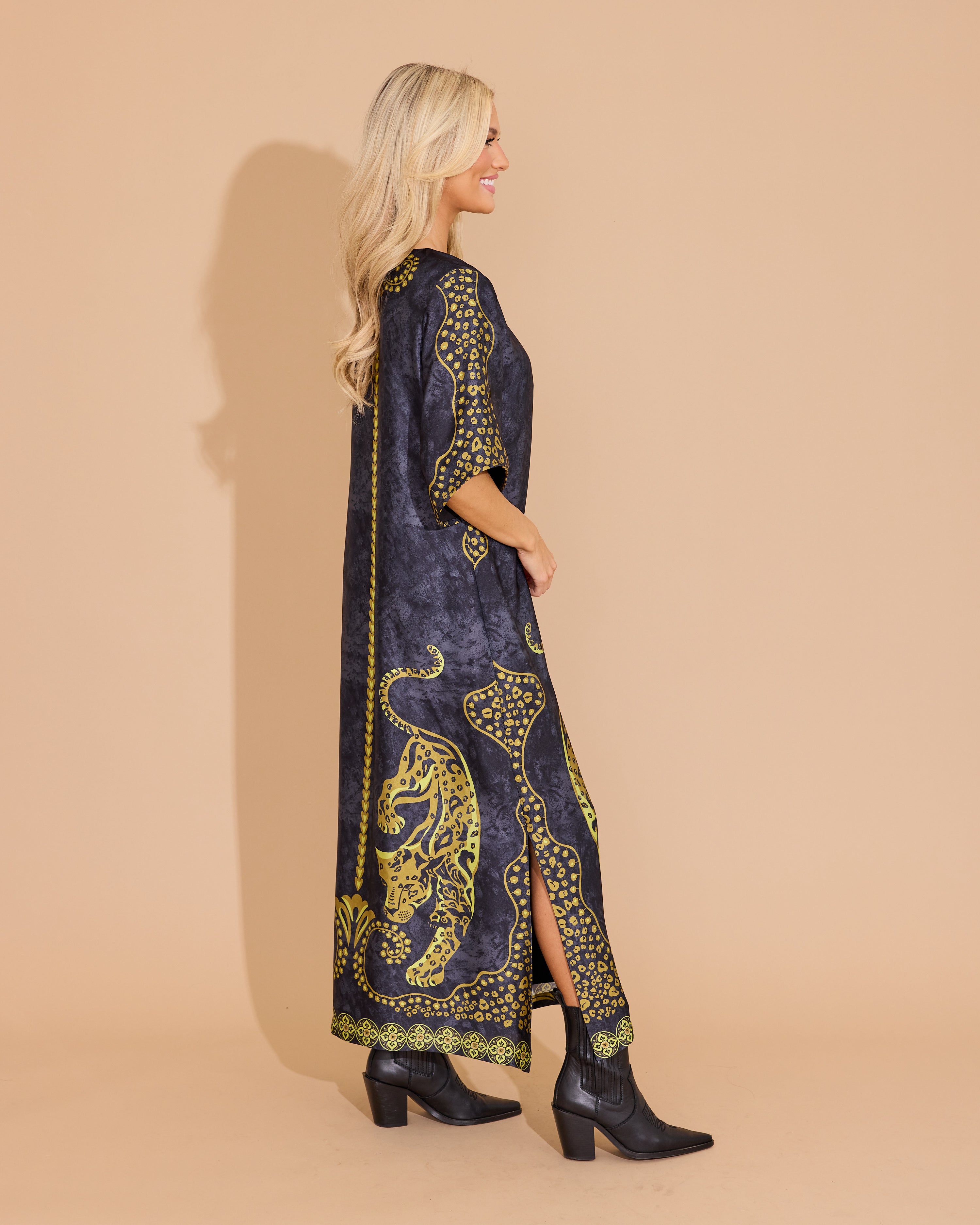 Delaney Dress - Pouncing Panther