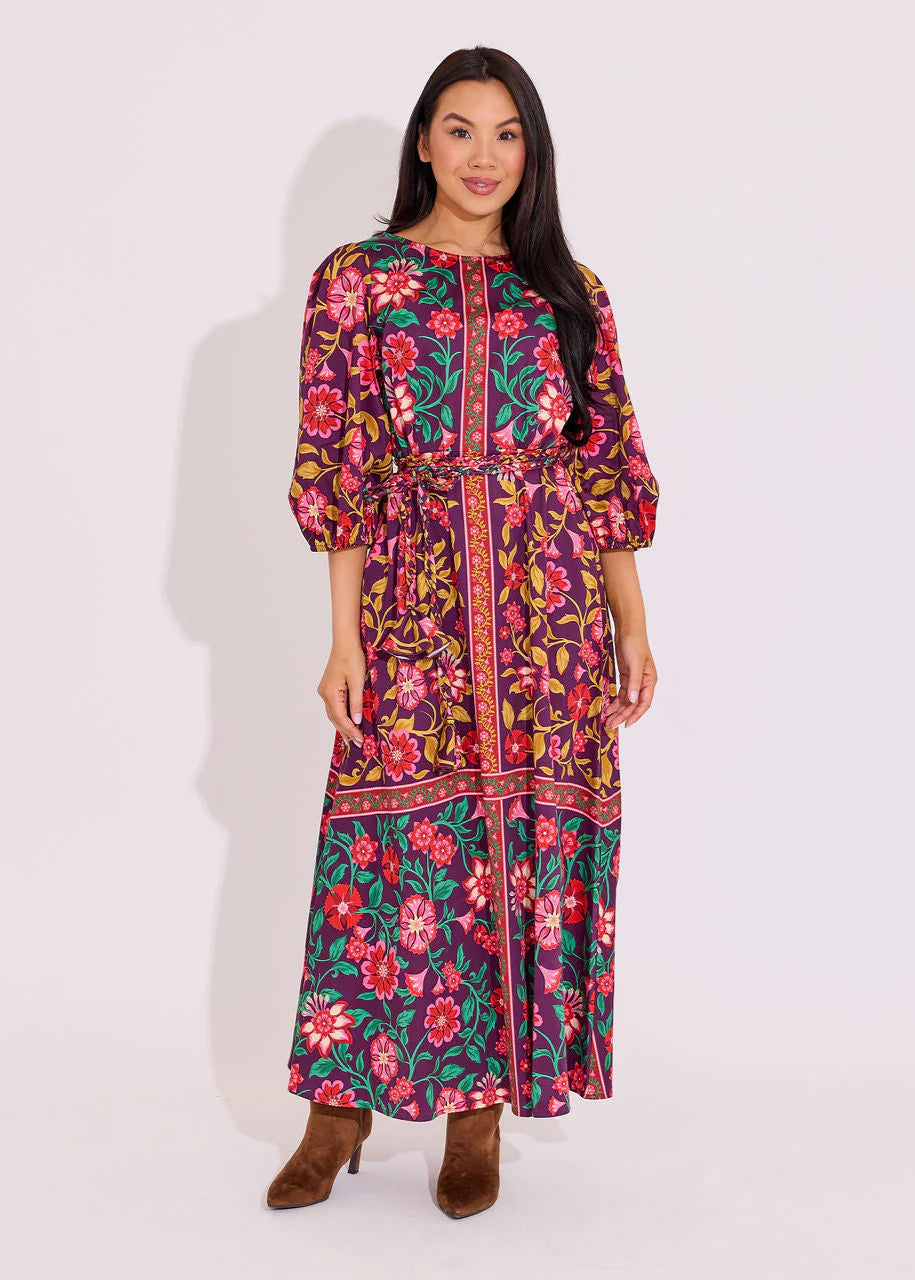Clover Dress-Medieval Floral