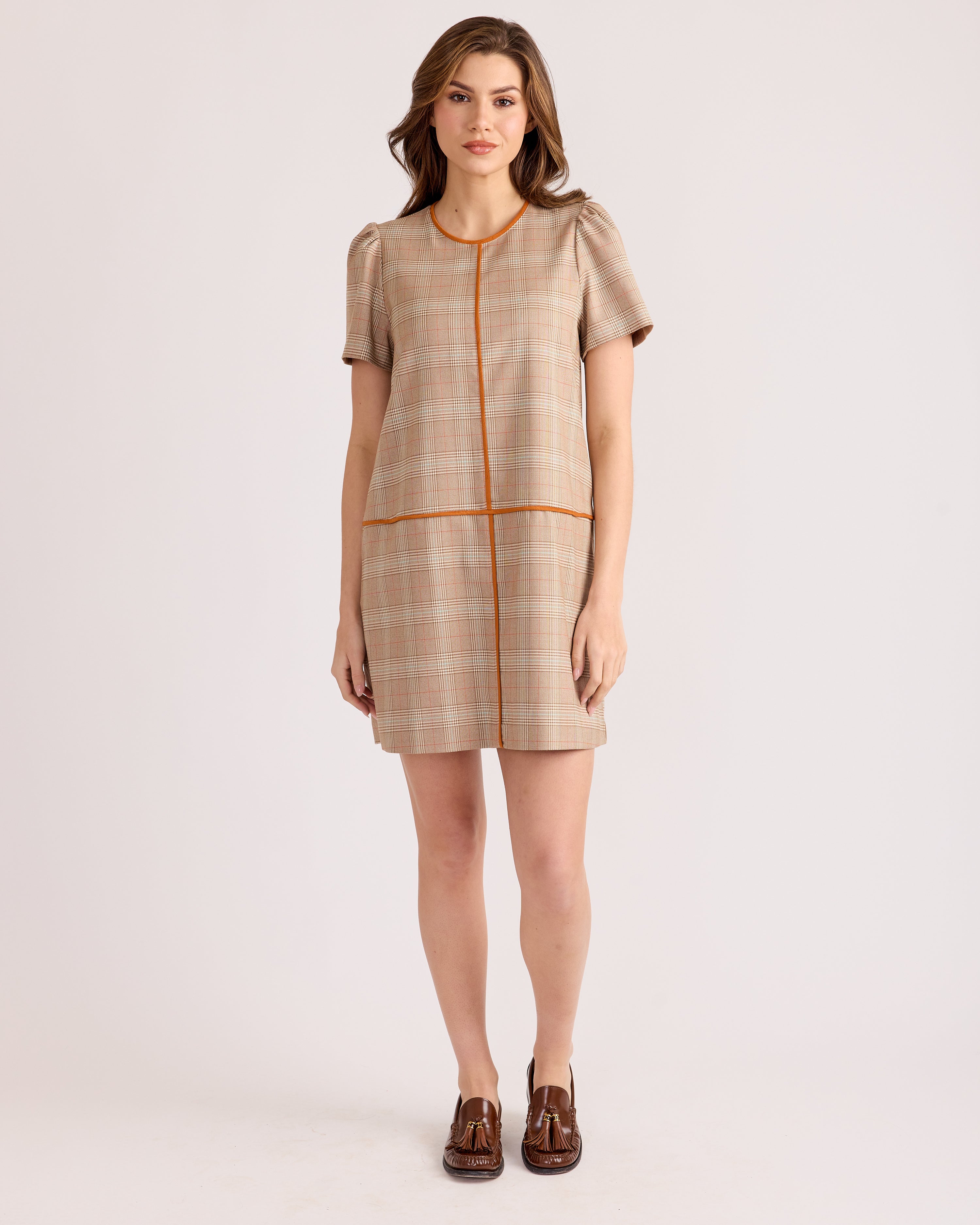 Vienna Dress - Autumn Plaid