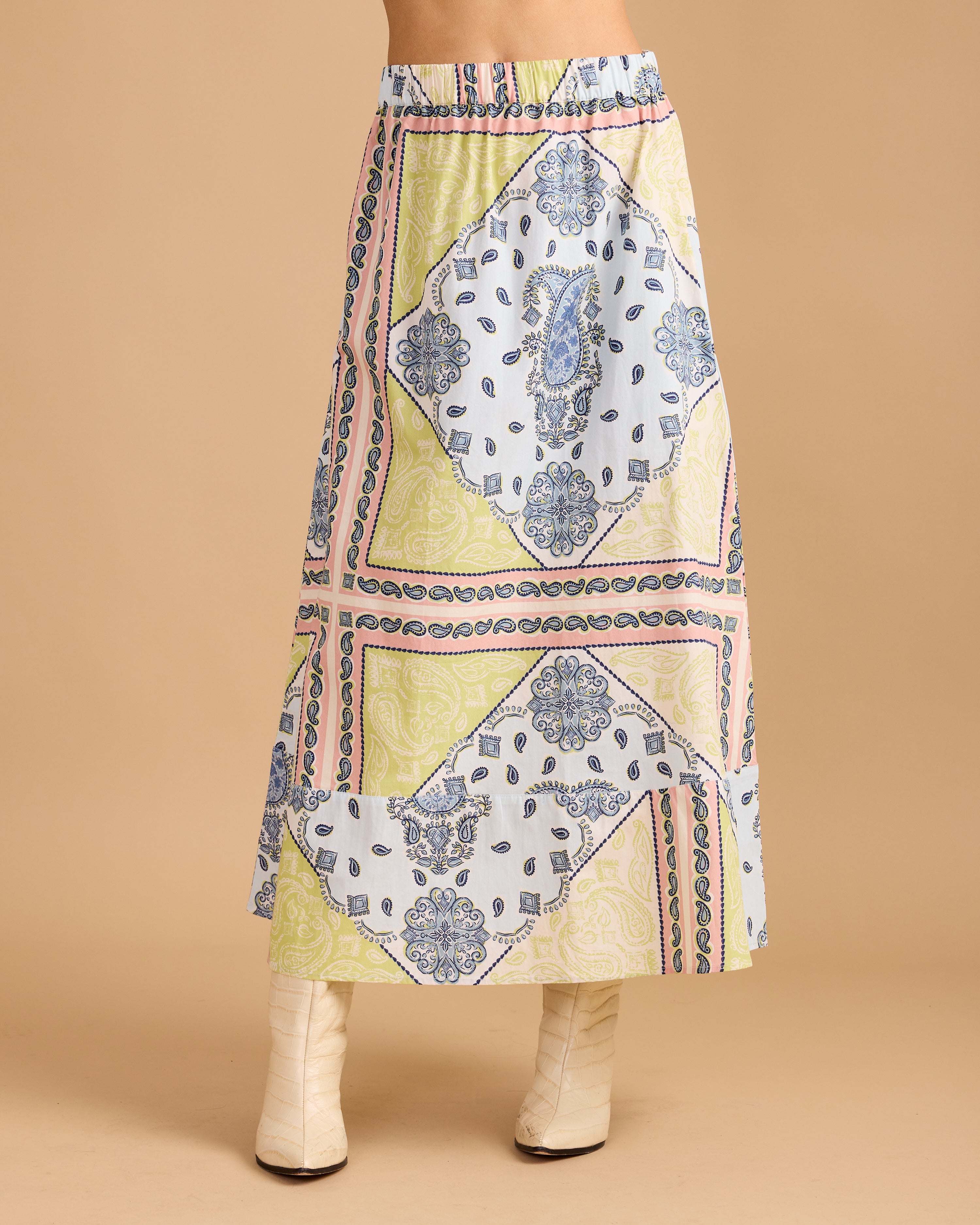 Marisol Skirt - Apple Bandana