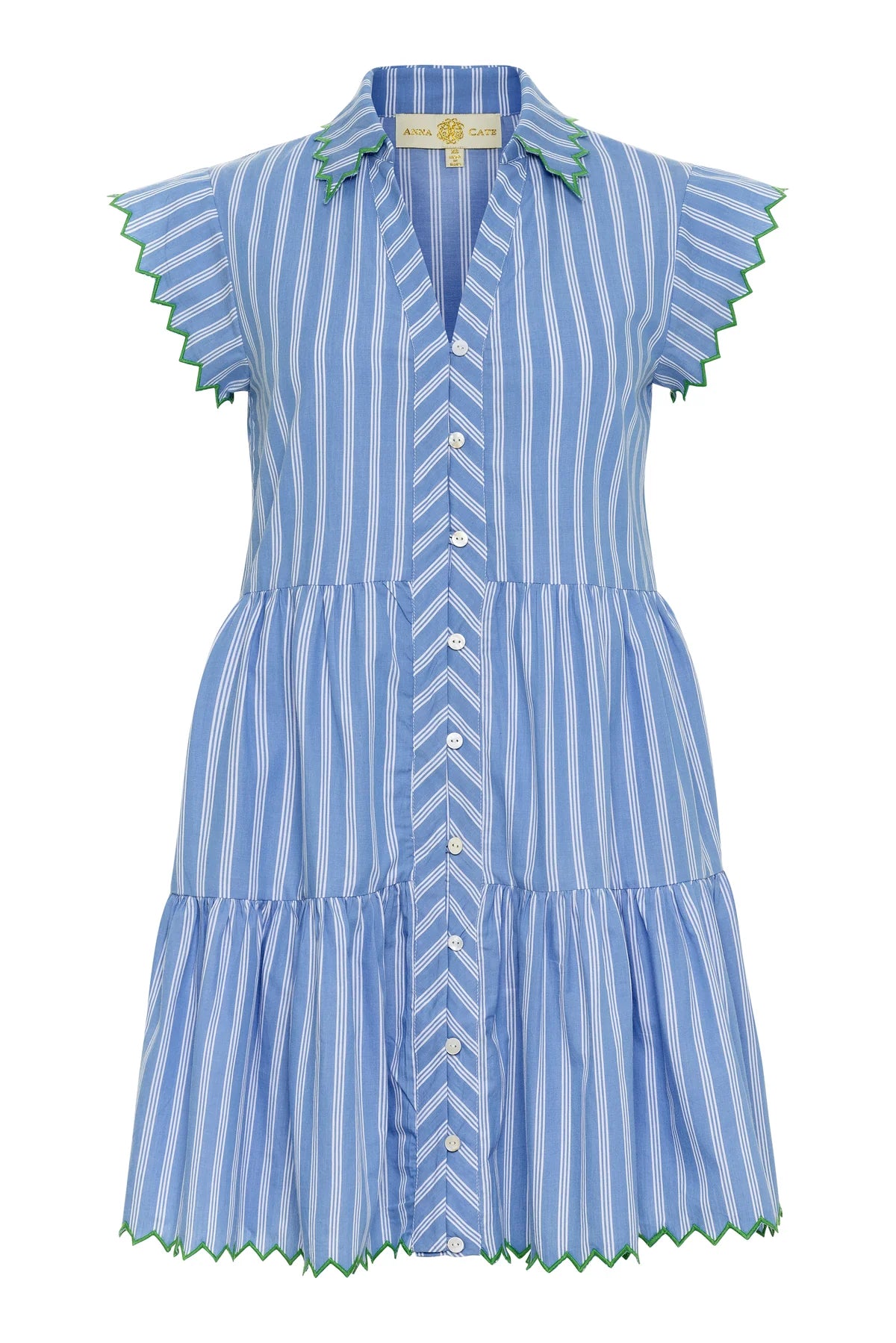 Alys Stripe Dress - Blue/Green