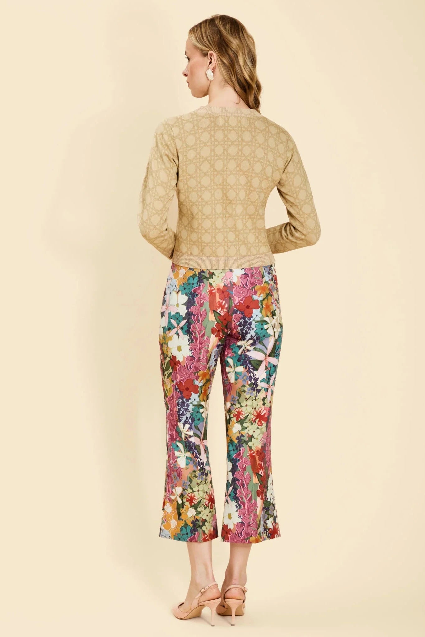 Tuxedo Crop Kick Pants - Midnight Meadows