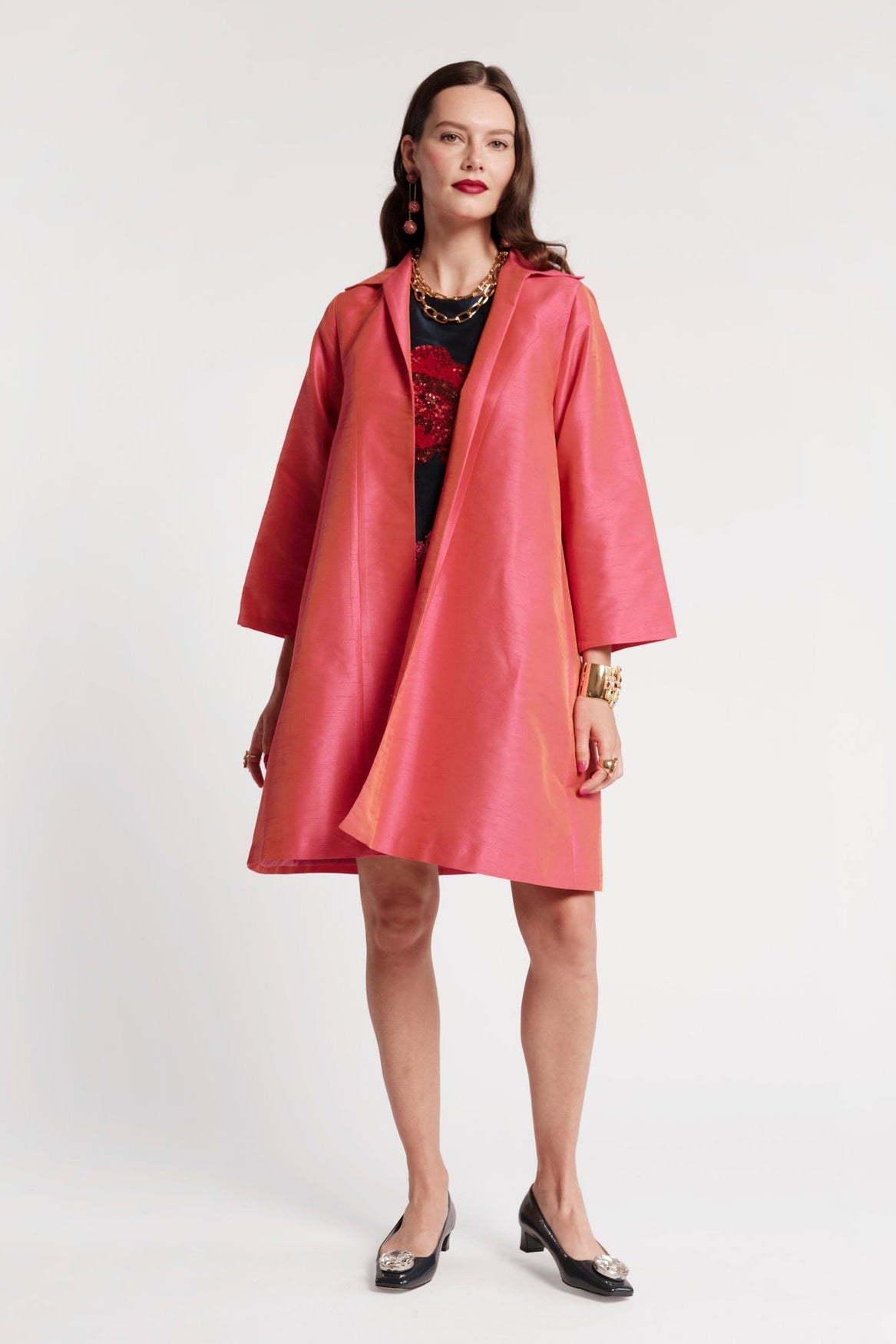 Charlotte Topper Solid-Coral