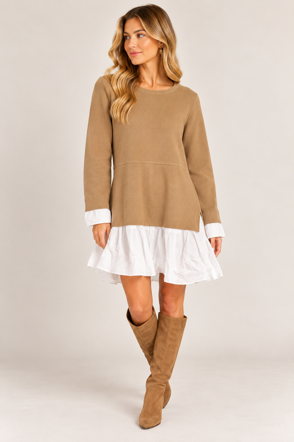 The Hattie Dress - Biscotti