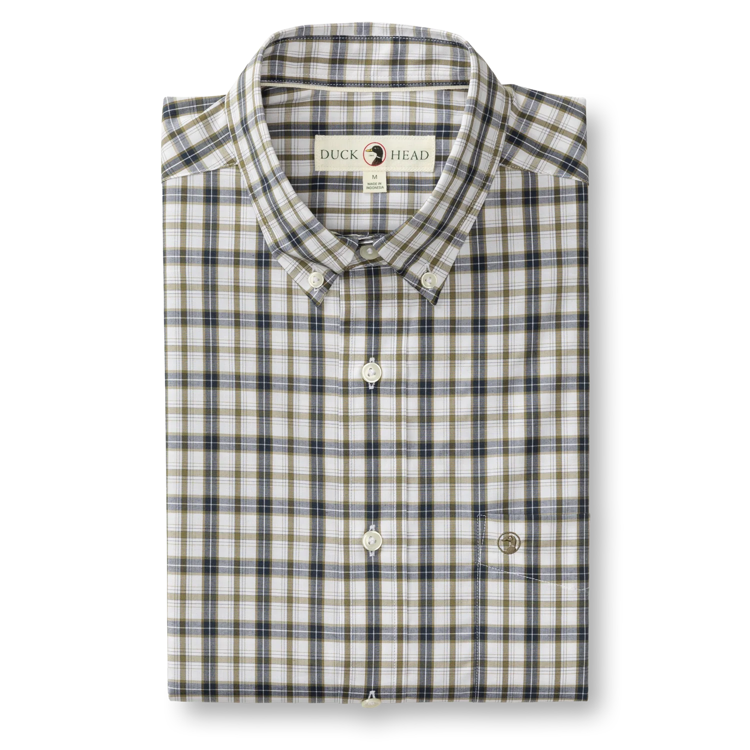 Performance Poplin Sport Shirt-Joplin Plaid-Navy
