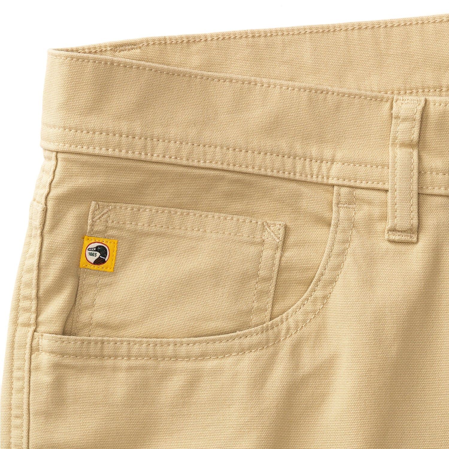 Classic Fit Pinpoint Canvas 5Pkt Pant - SAND