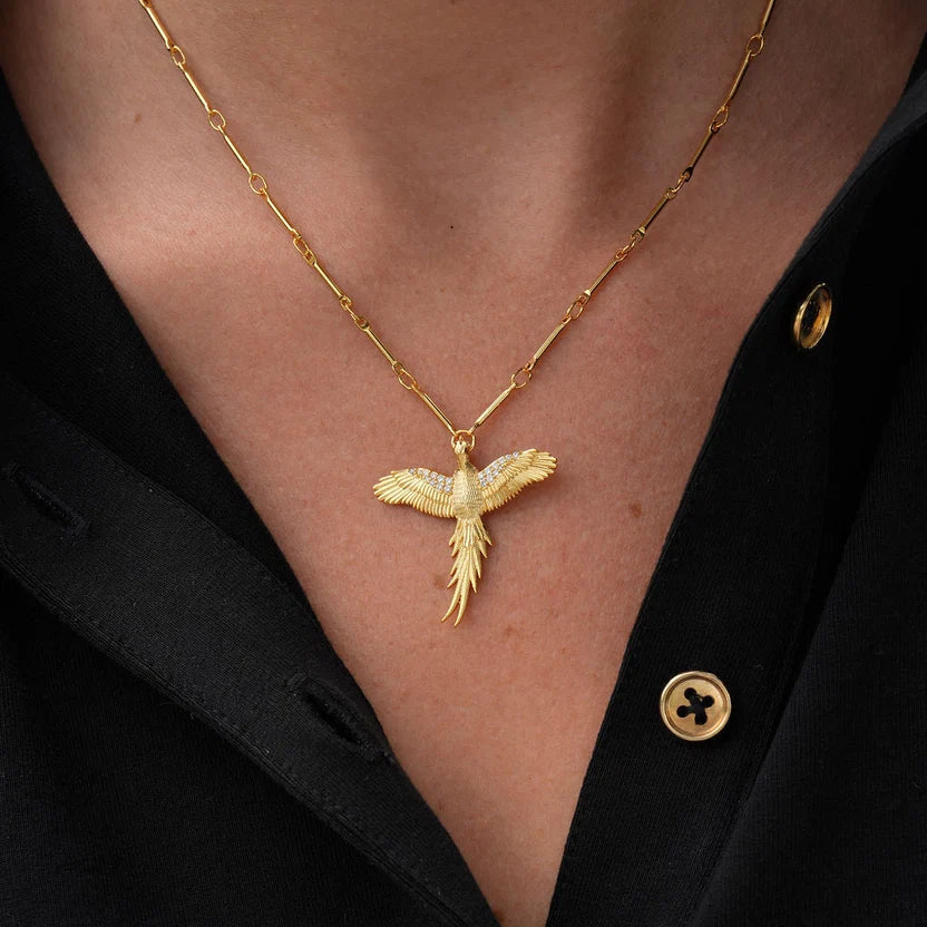Pheasant Pendant Necklace