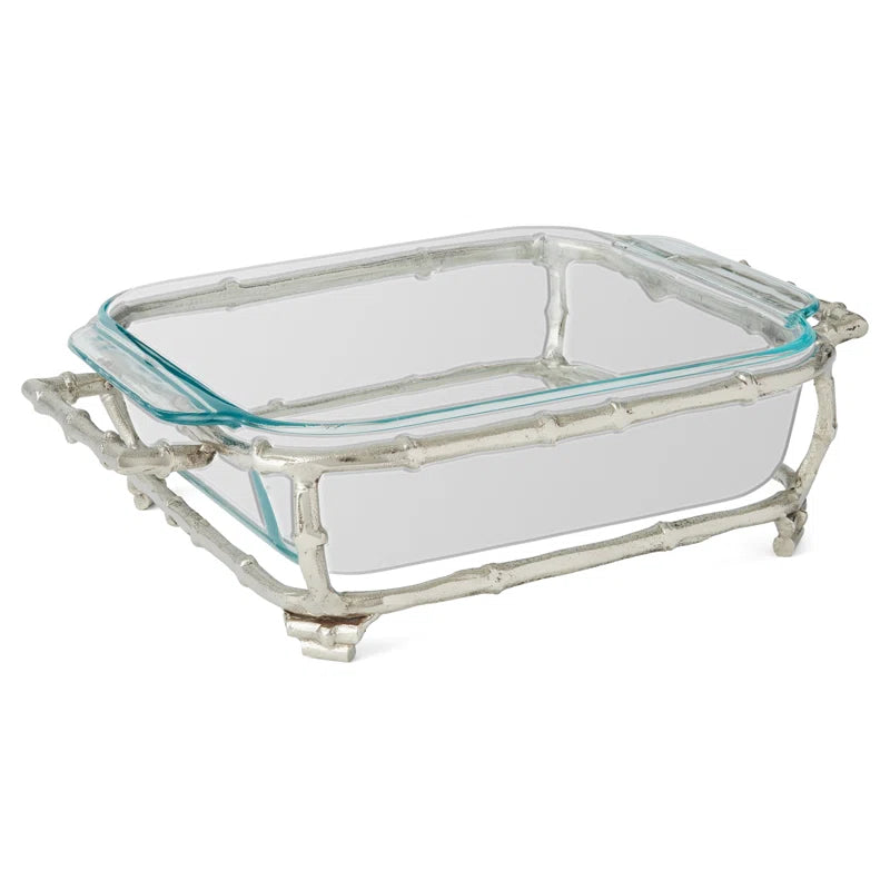 BMH - Silver Bamboo Square Casserole Dish
