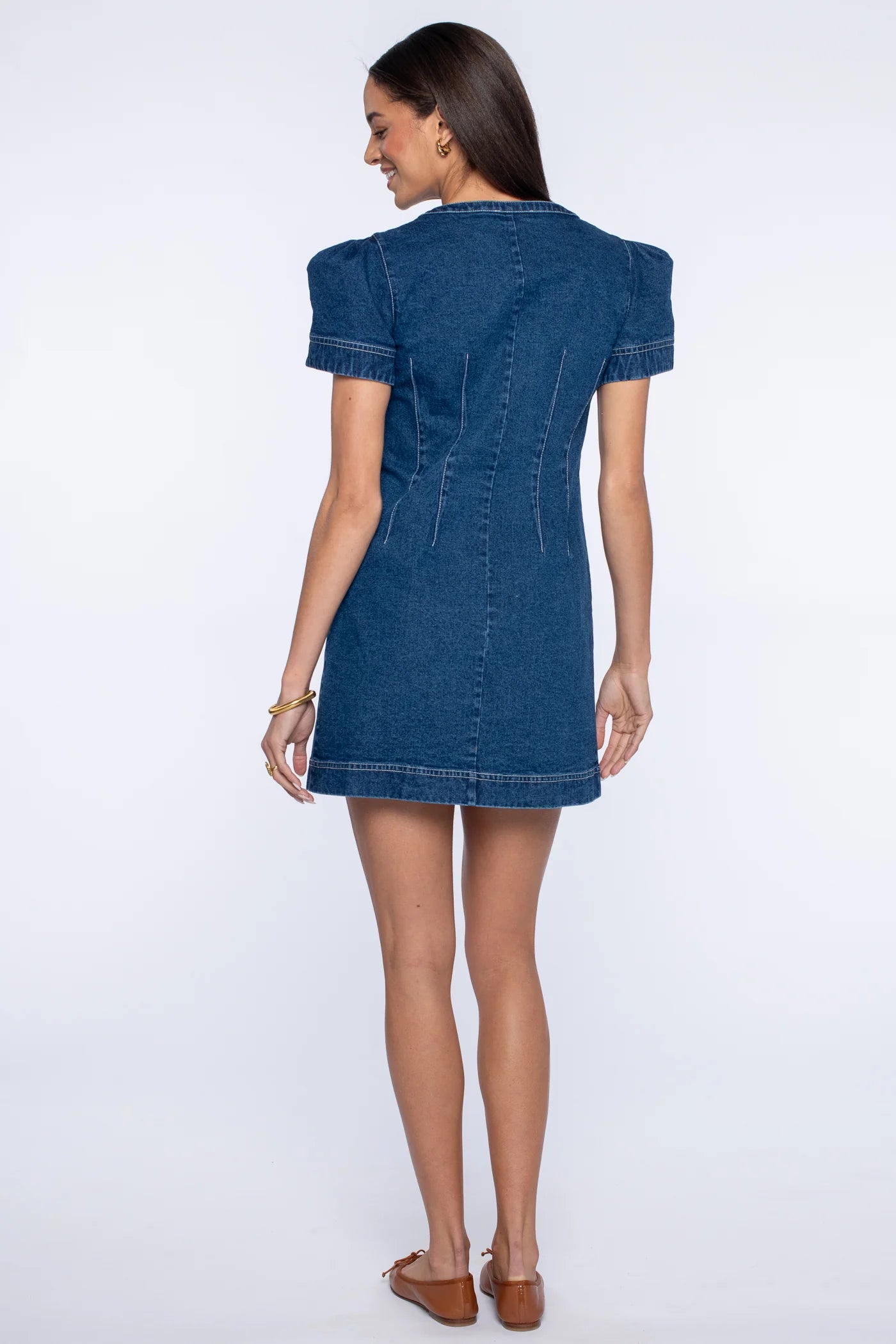 Rory Dress - Washed Denim