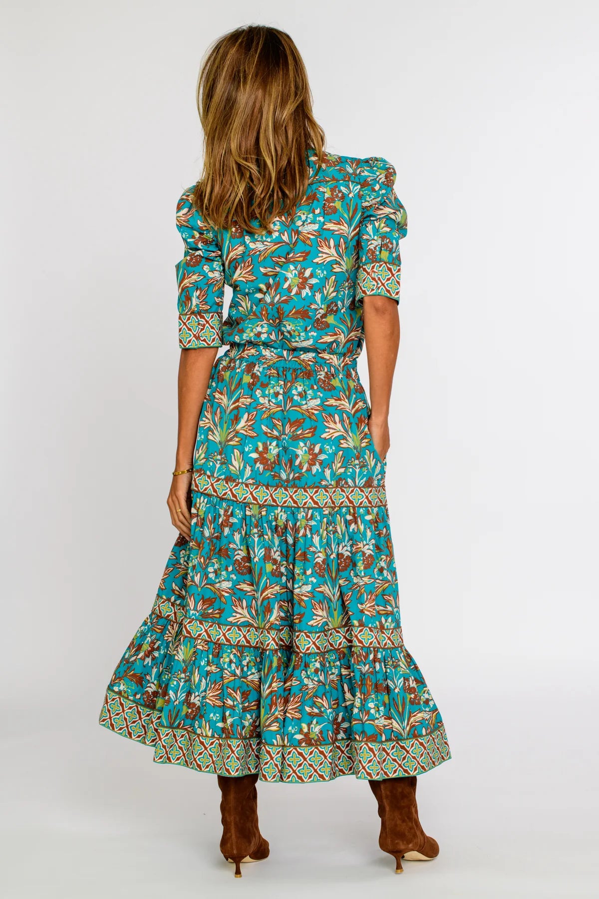Ruthie Top in Grandeur Turquoise