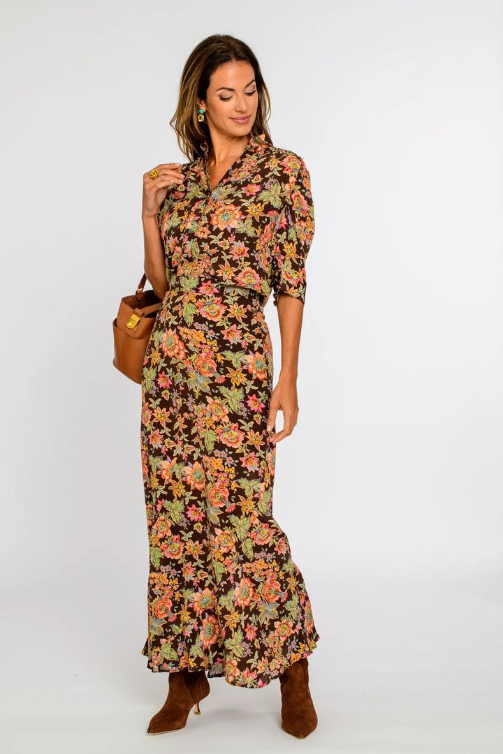 Ruthie Top in Wallflower Brown