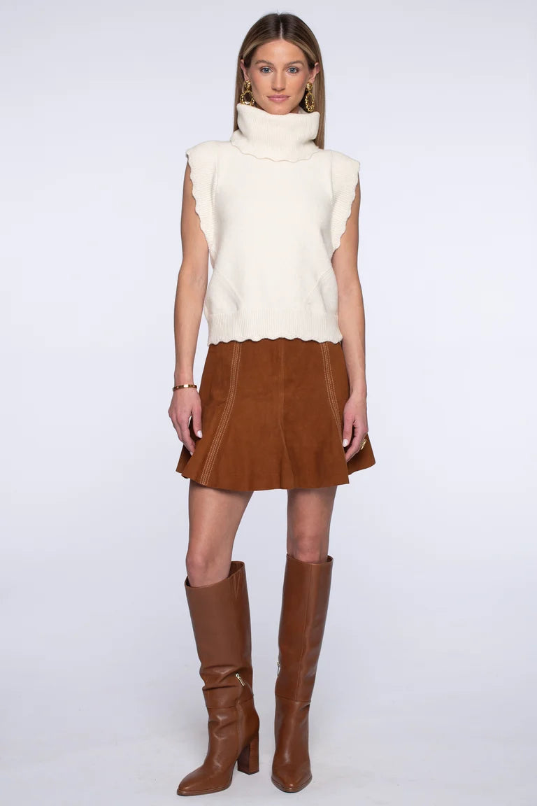 Maya Mini Skirt - Tan