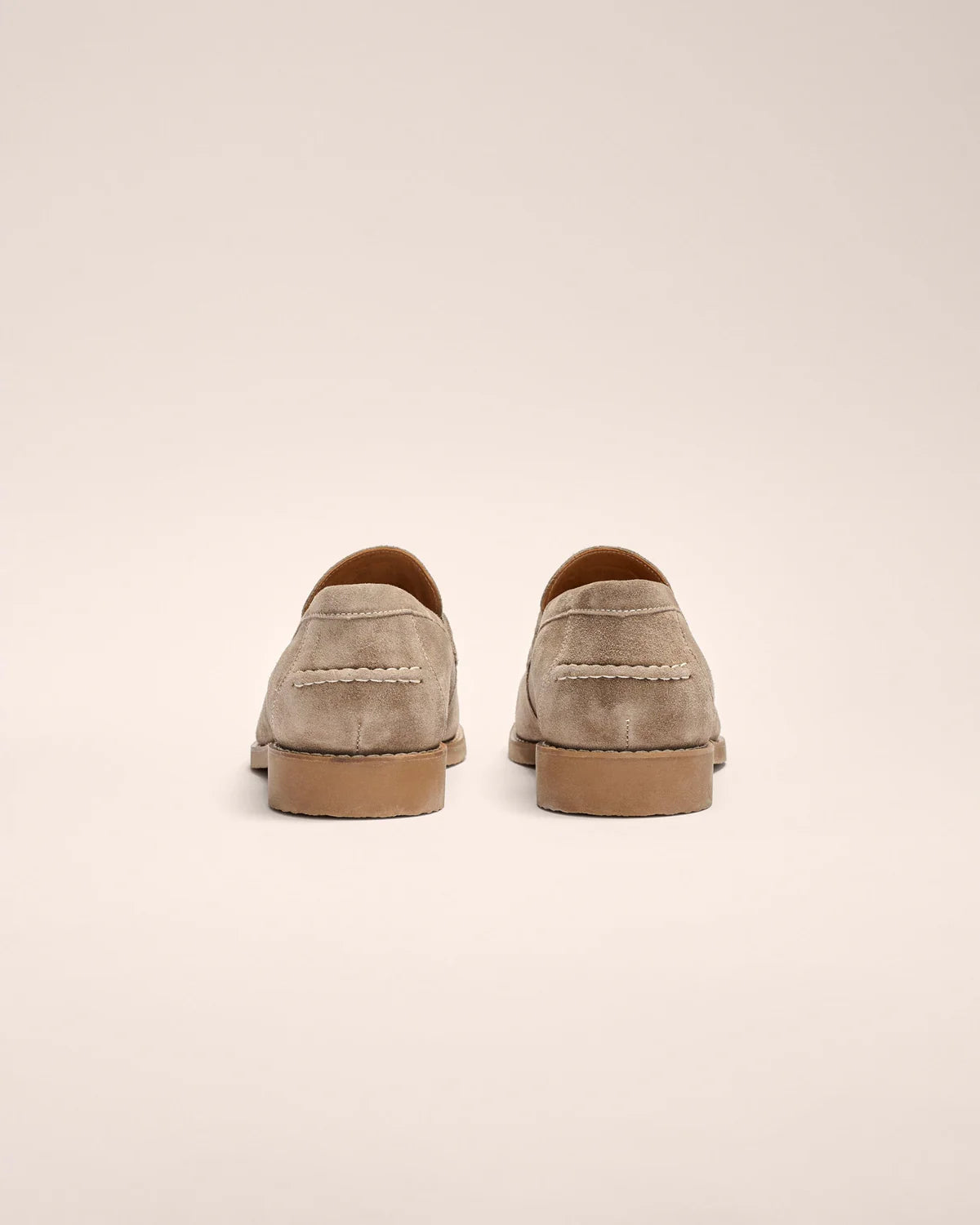 J-Flex Suede Penny Loafer-Stone