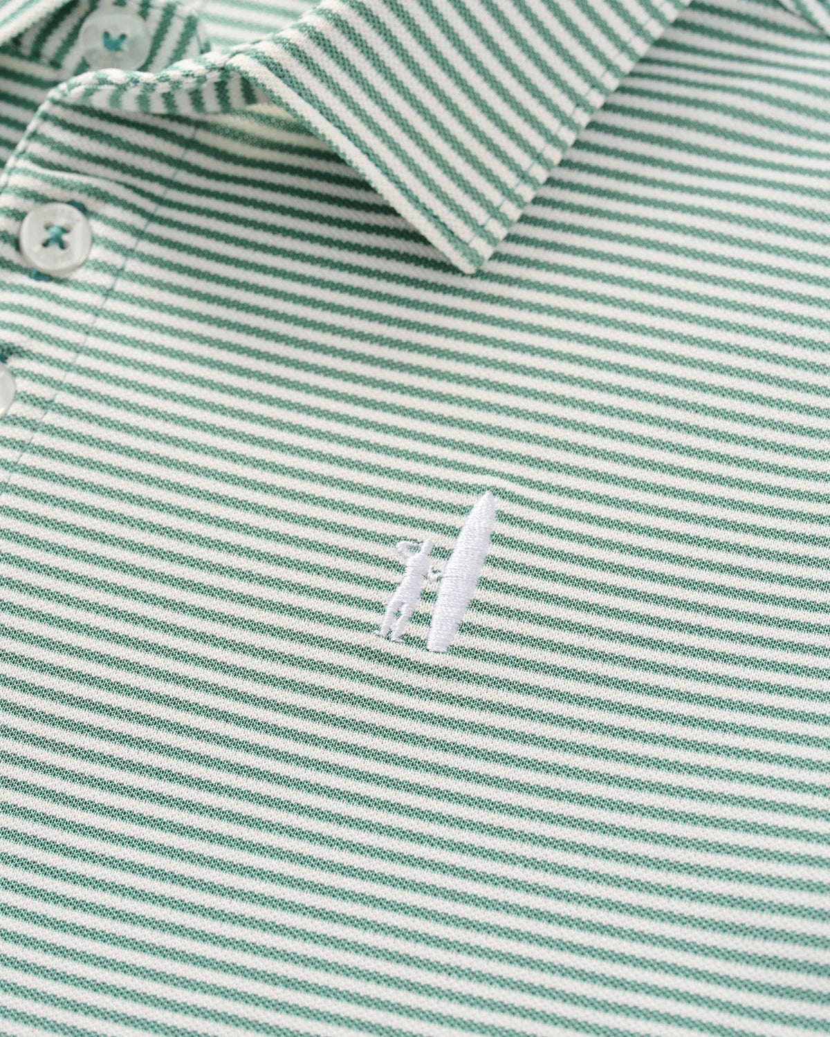 Perf. Mesh Jr. Polo-Dru Stripe-Sublime