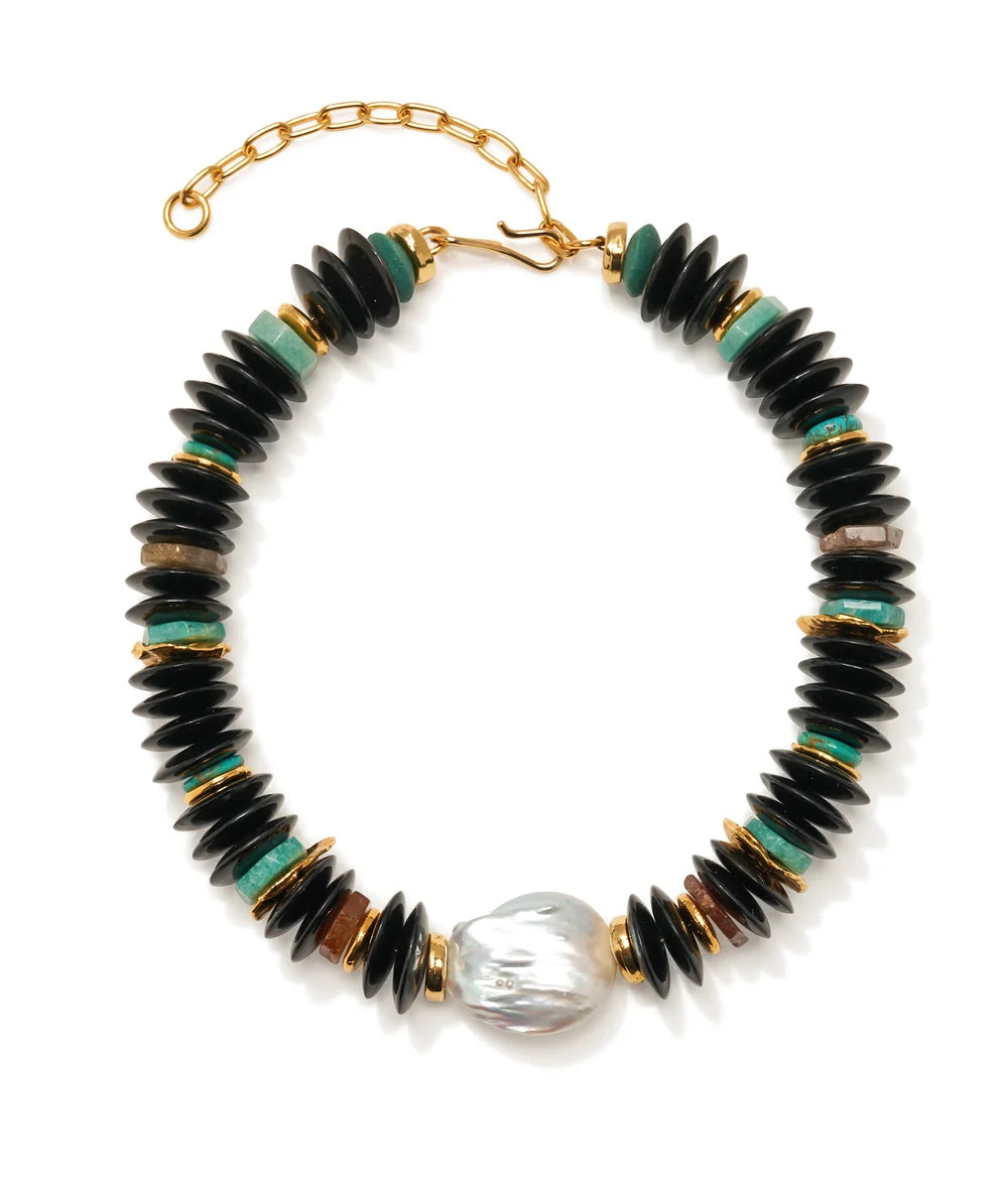 Milano Pearl Necklace - Horn