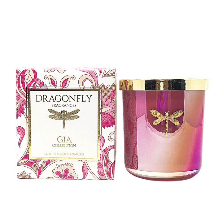 BMH - Dragonfly Gia Candle Pink