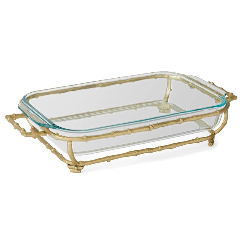 BMH - Gold Bamboo Casserole Large