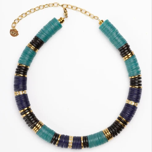 Jaipur 12 mm Cyan/Blue Brown Coco