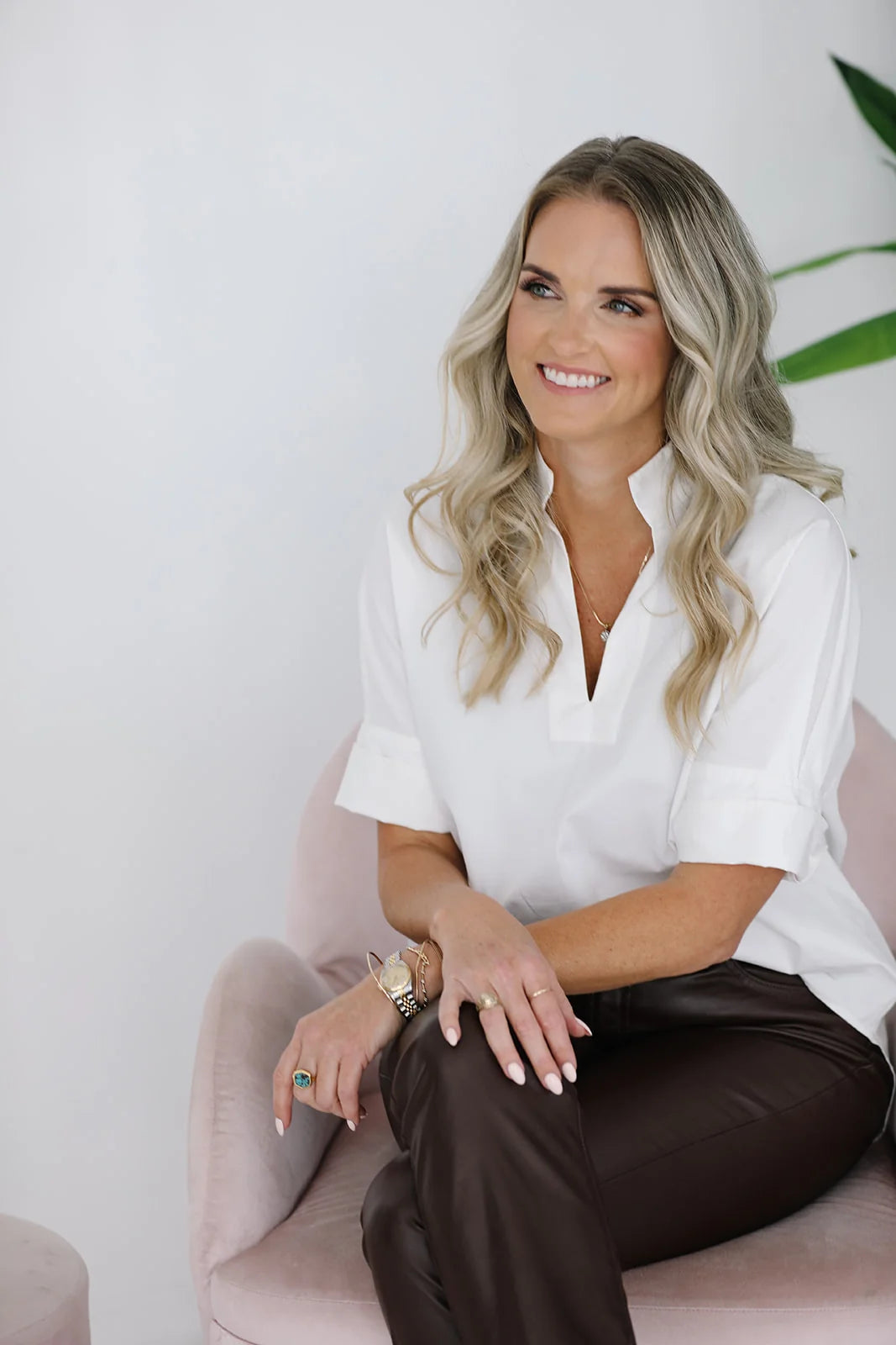The Charlie - White Pullover Cotton Top