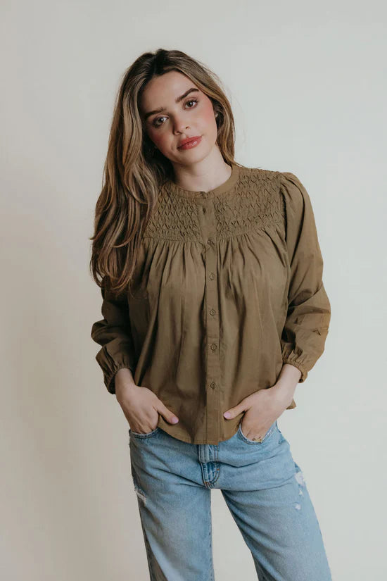 Elliot Top - Moss
