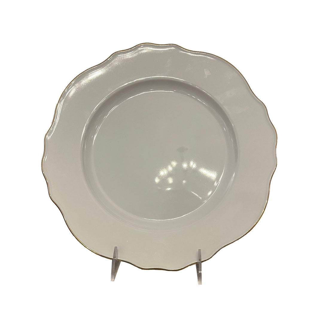 BMH - Scallop Gold Rim Dinner Plate