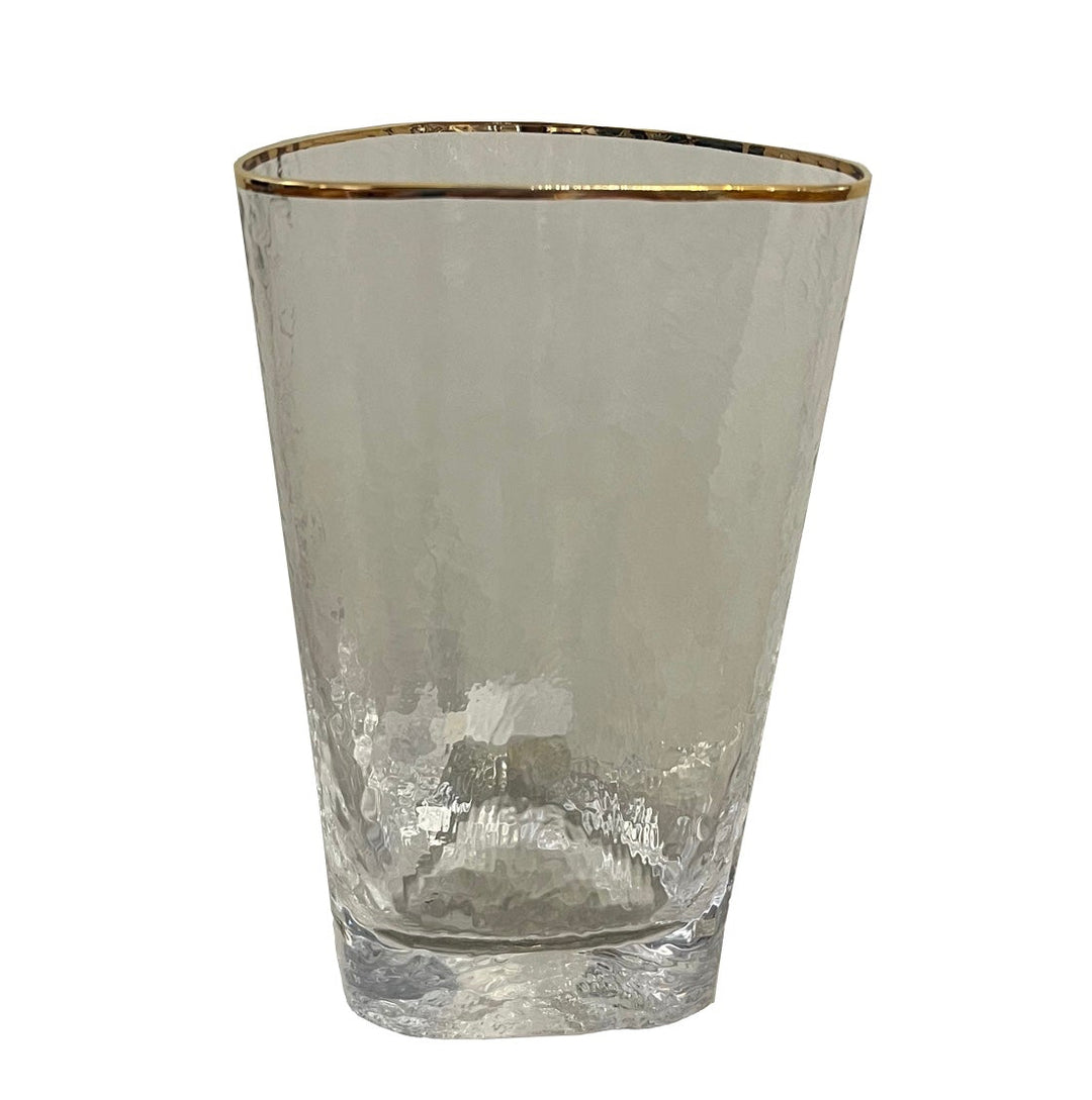 BMH - High Ball Glass Gold Rim Pair