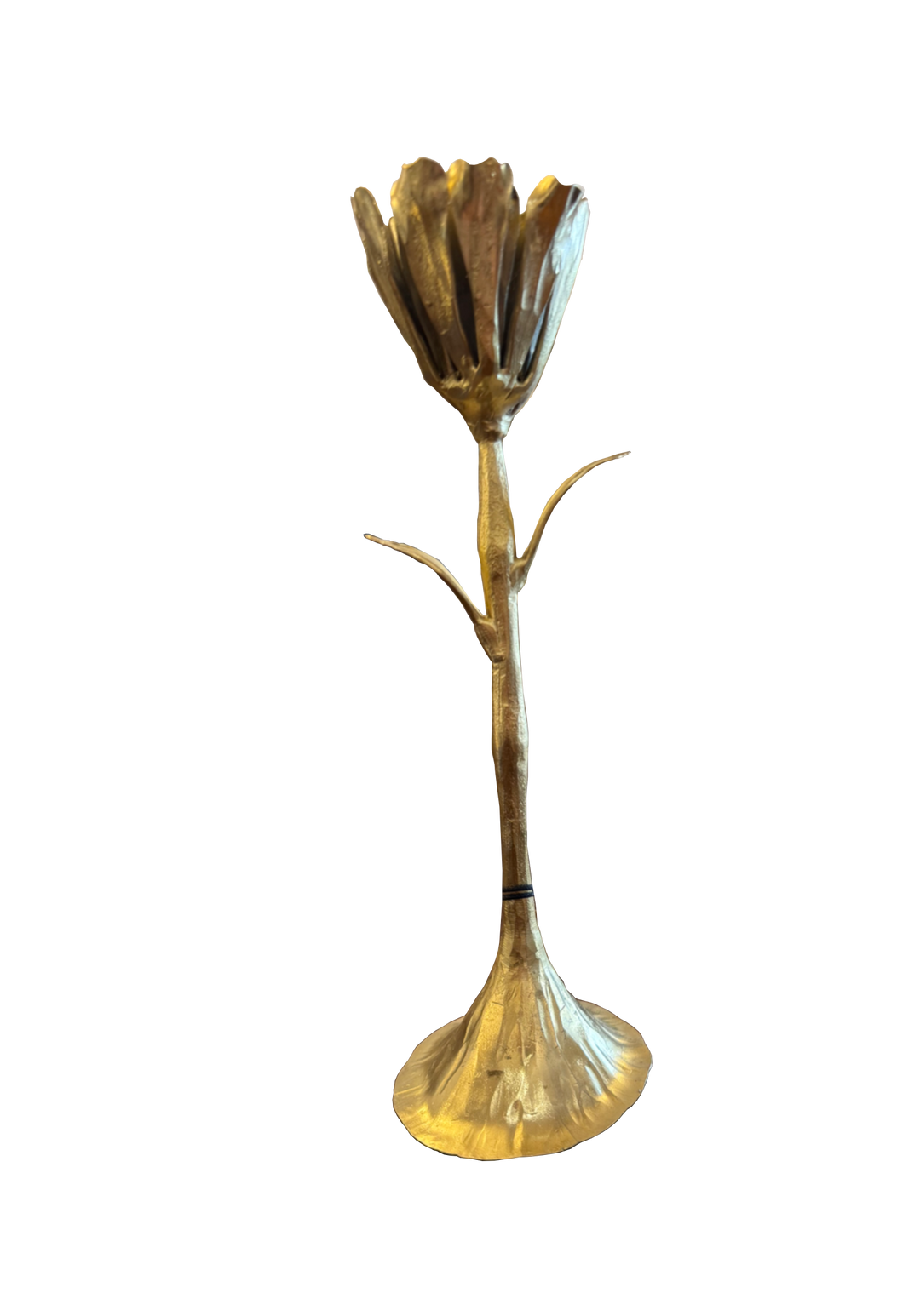 BMH - Gold Flower Candle Stick (2)