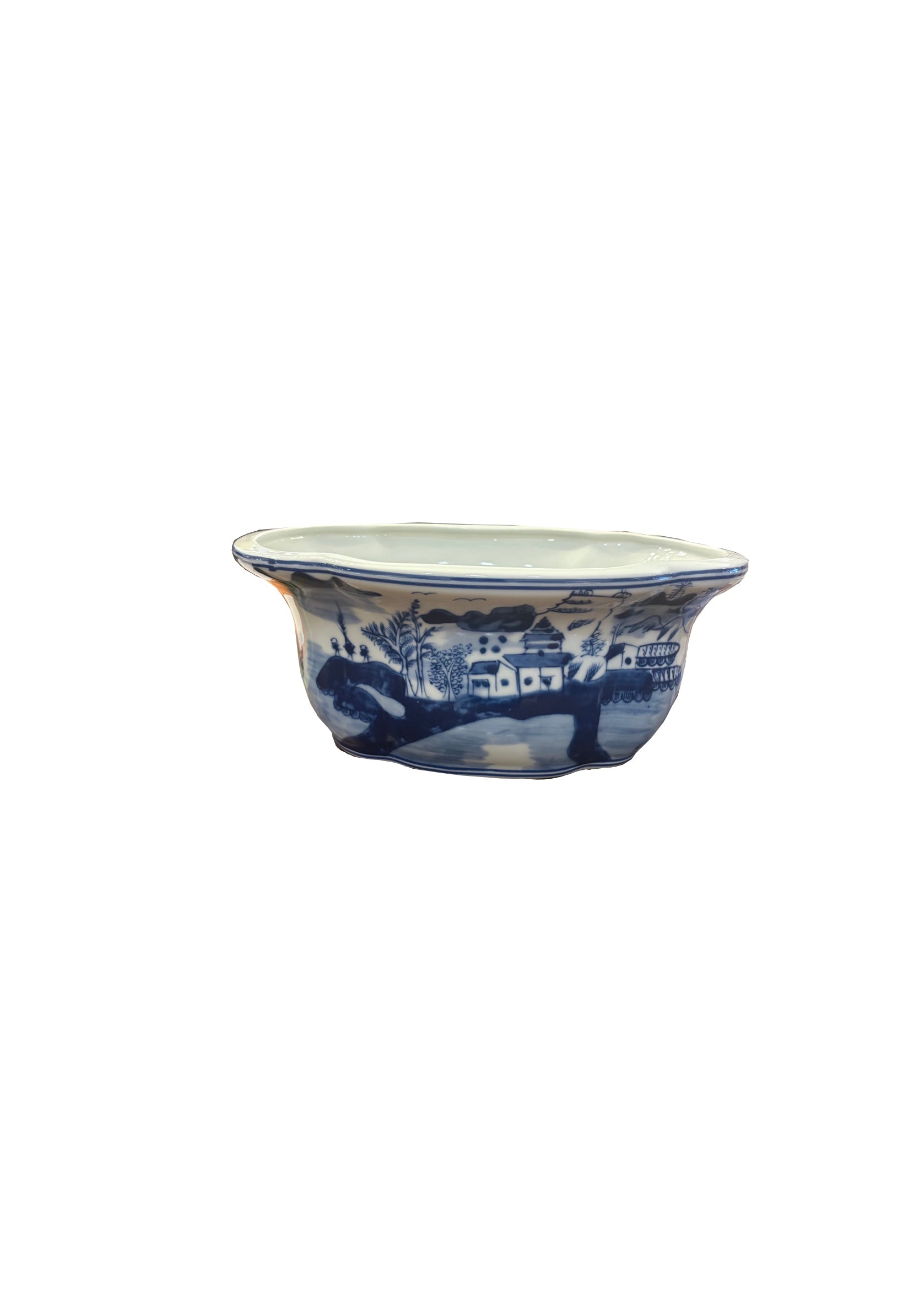 BMH - Blue & White Foot Tub