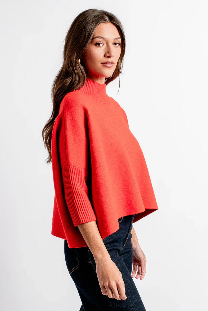 Aja Sweater - Orange Flambe