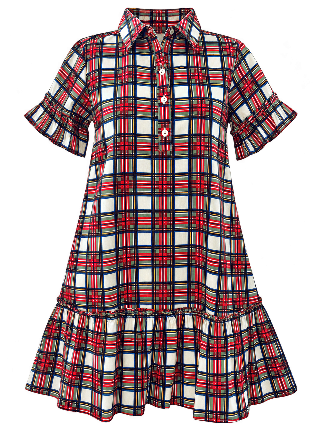 Crew Tartan Dress - Tidings Plaid