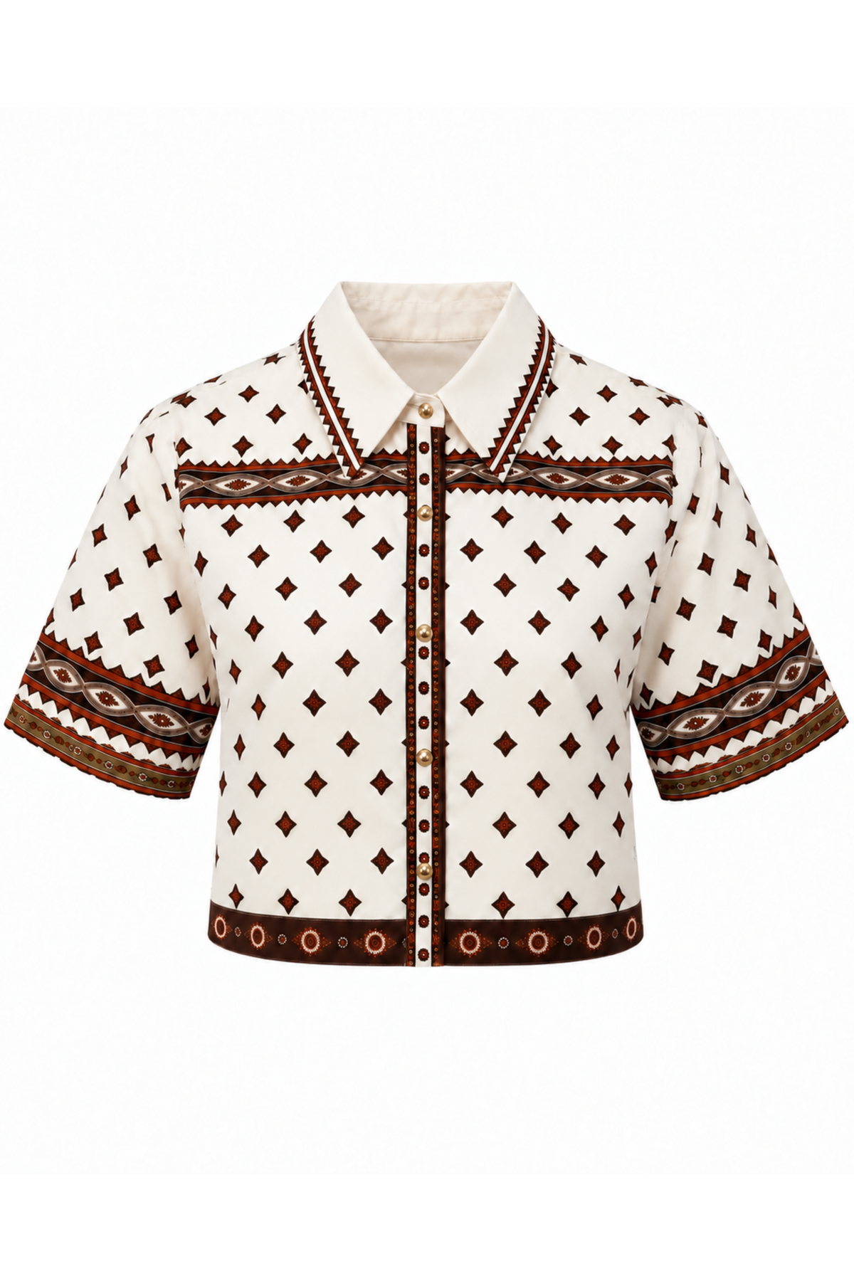 Jamie Shirt - Rust Dot