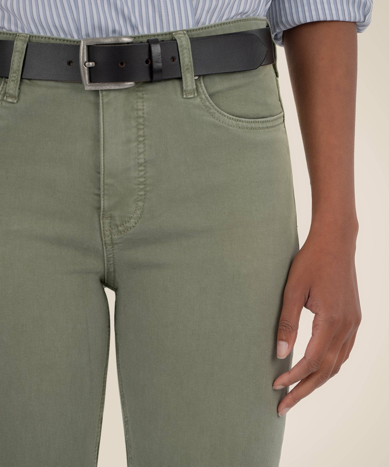Kelsey High Rise Ankle Flare - SAGE