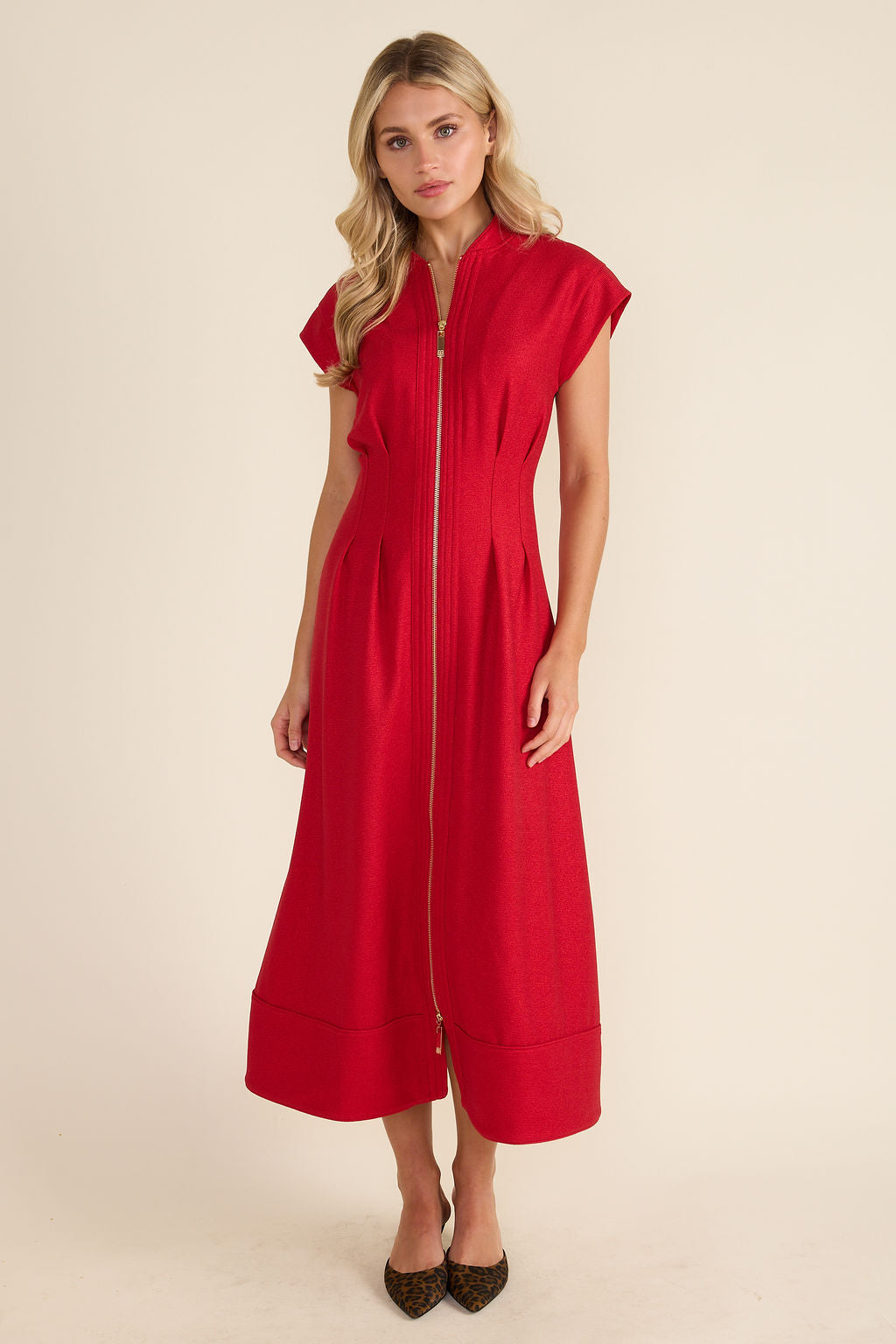 Rosalie Dress - Crimson
